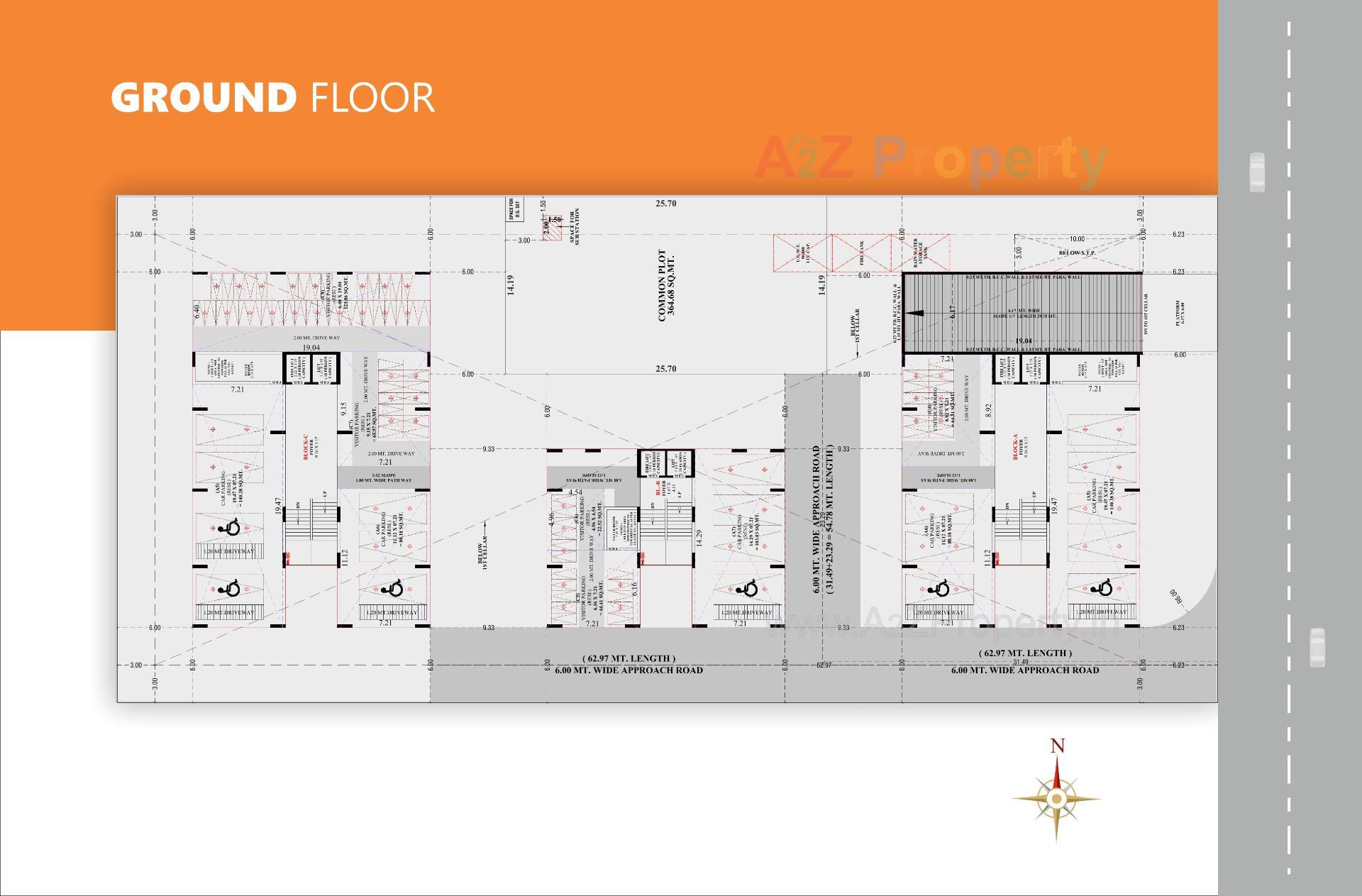 Layout of real estate project Altezza Pros located at Kathwada, Ahmedabad, Gujarat