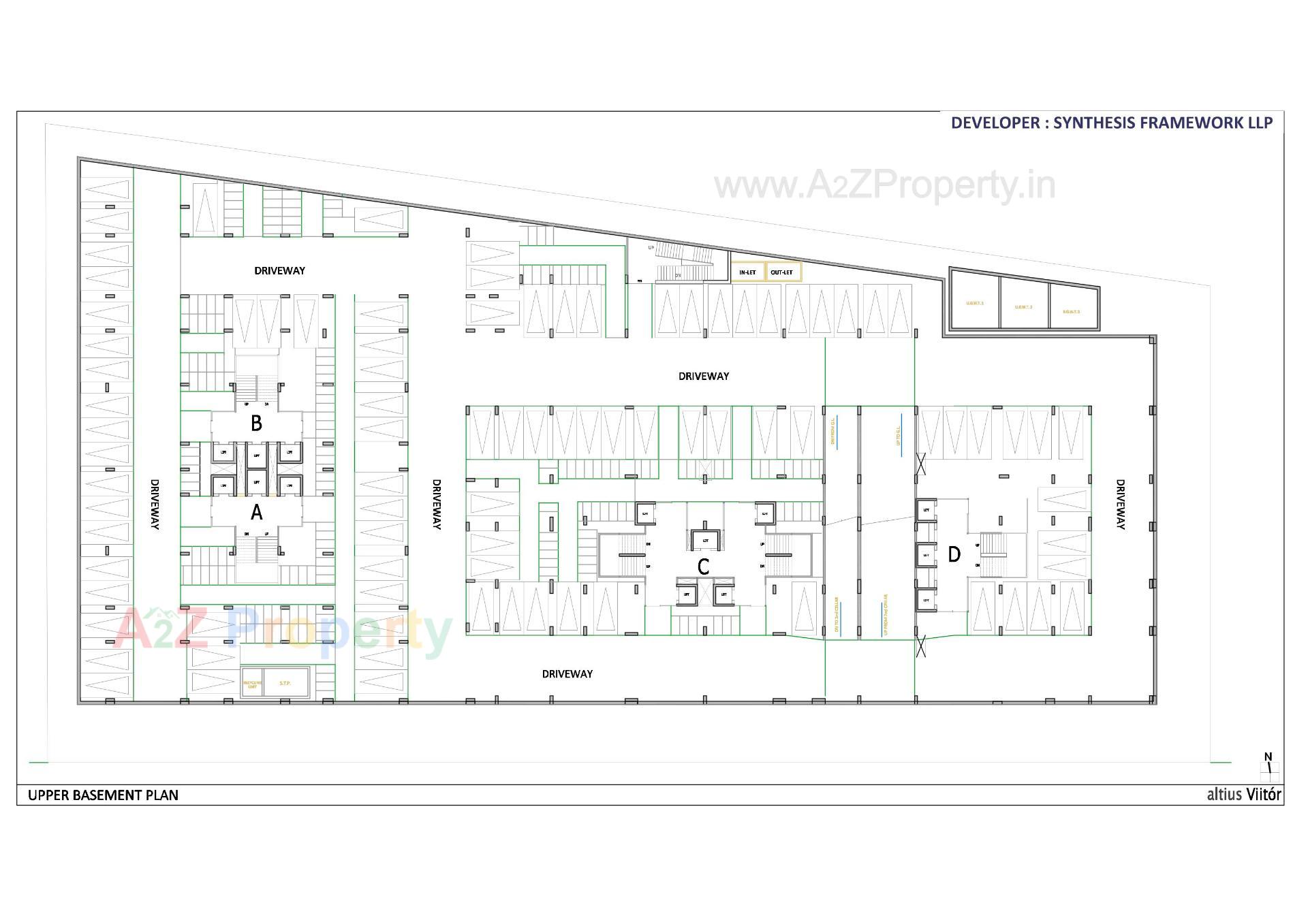 Layout of real estate project Altius Viitor located at Ahmedabad, Ahmedabad, Gujarat