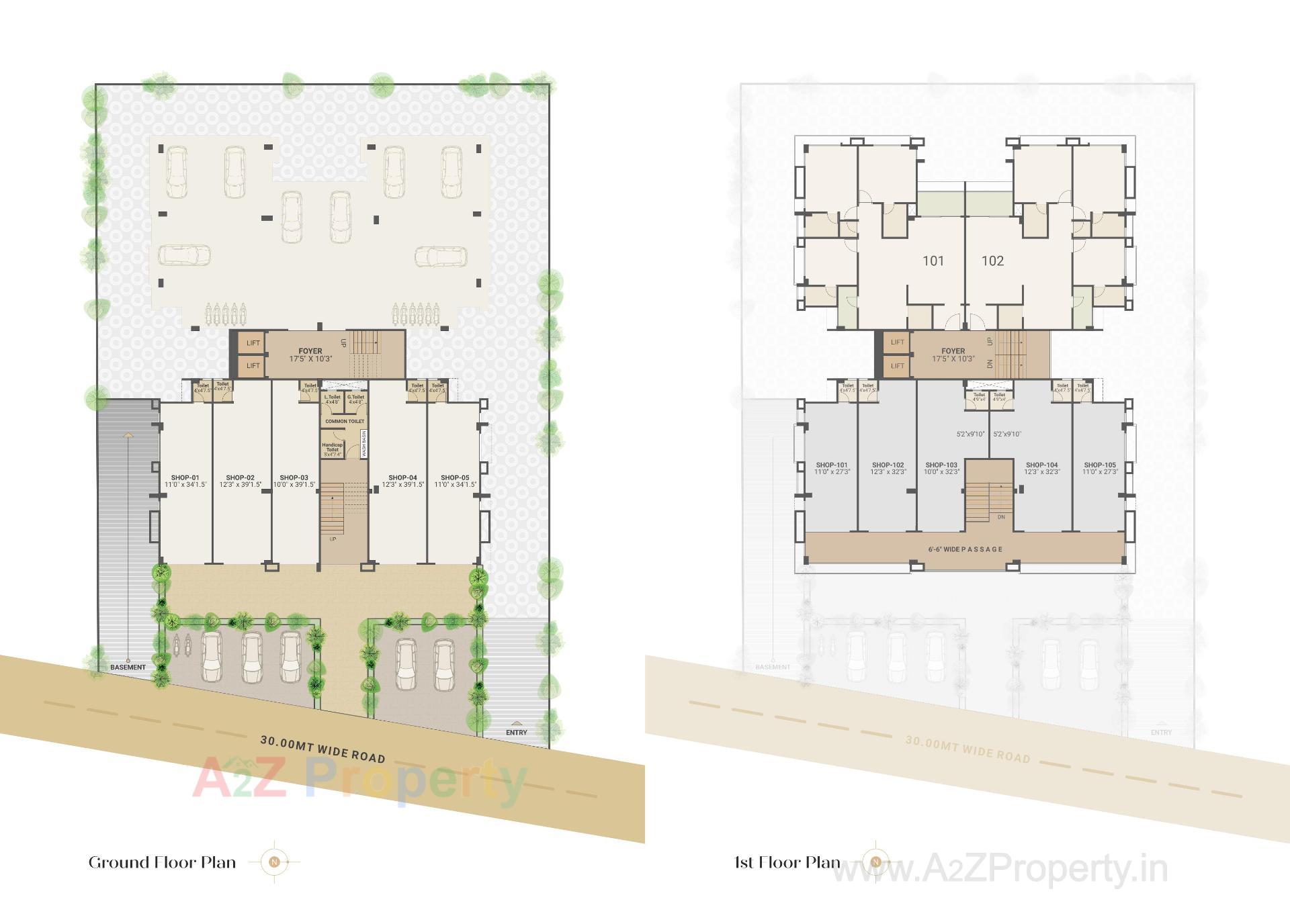 Layout of real estate project Amaan Residency located at Ahmedabad, Ahmedabad, Gujarat