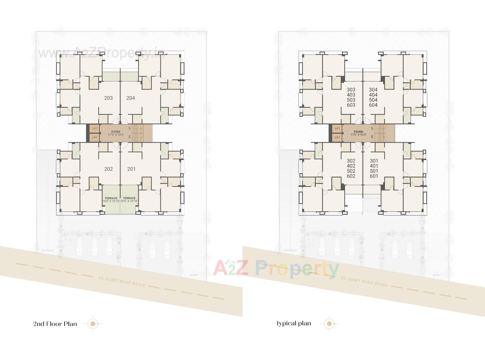 Layout of real estate project Amaan Residency located at Ahmedabad, Ahmedabad, Gujarat