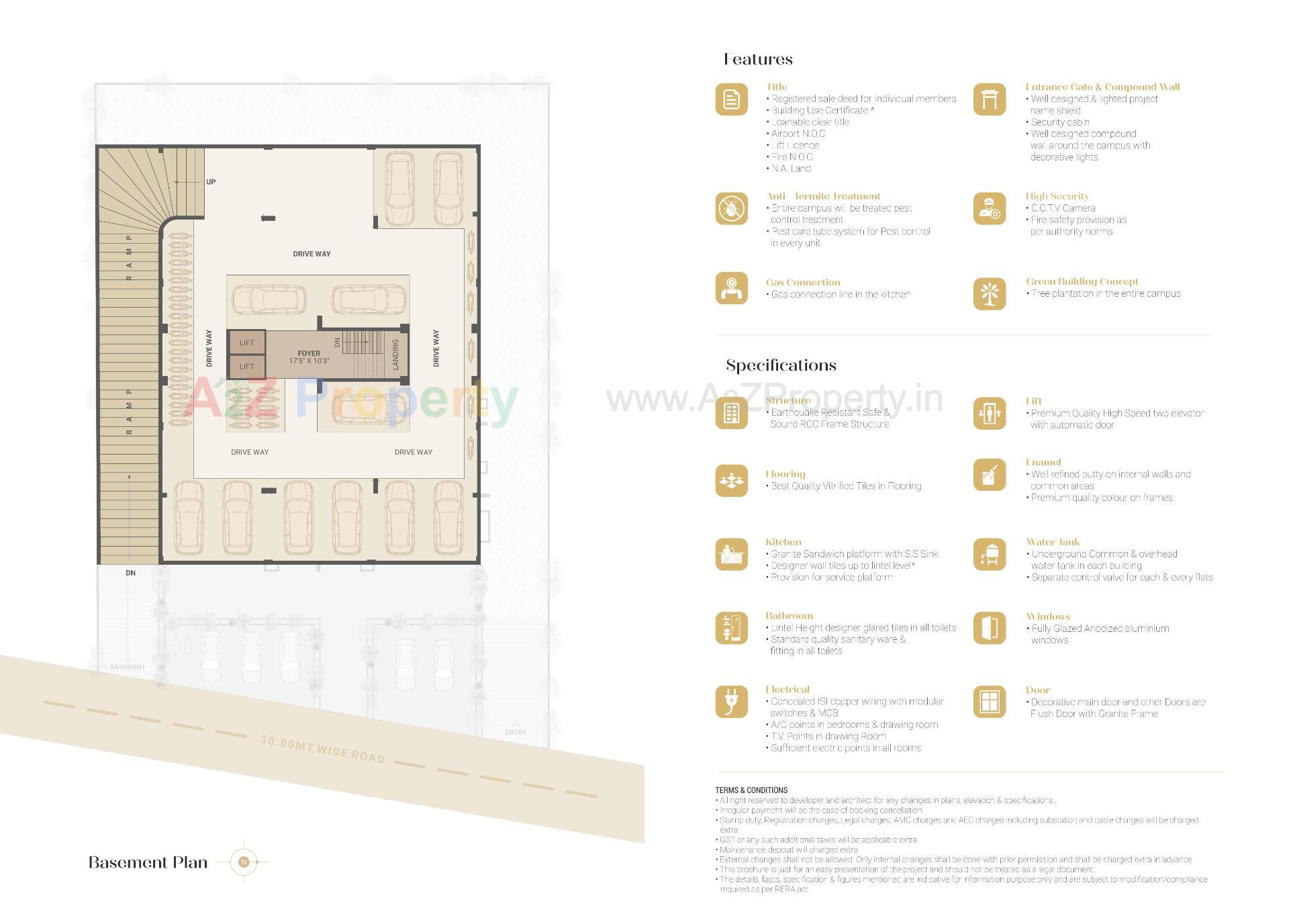 Layout of real estate project Amaan Residency located at Ahmedabad, Ahmedabad, Gujarat