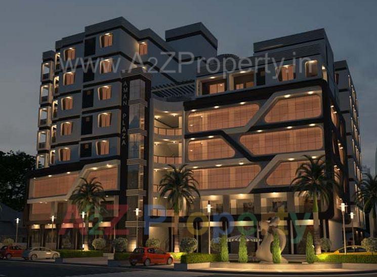 3D Elevation of real estate project Aman Plaza located at Vatva, Ahmedabad, Gujarat