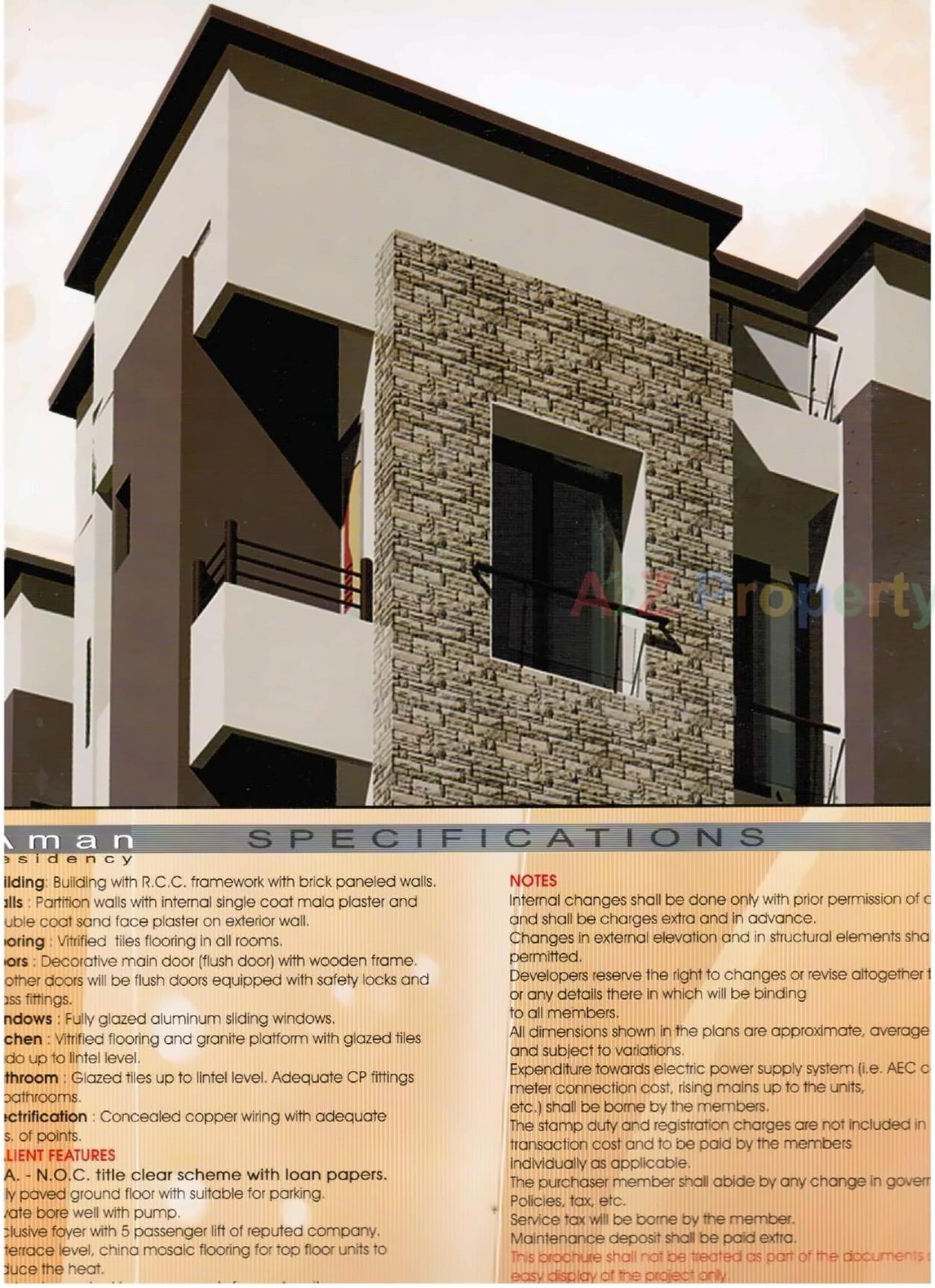  of real estate project Aman Residency located at Shahwadi, Ahmedabad, Gujarat