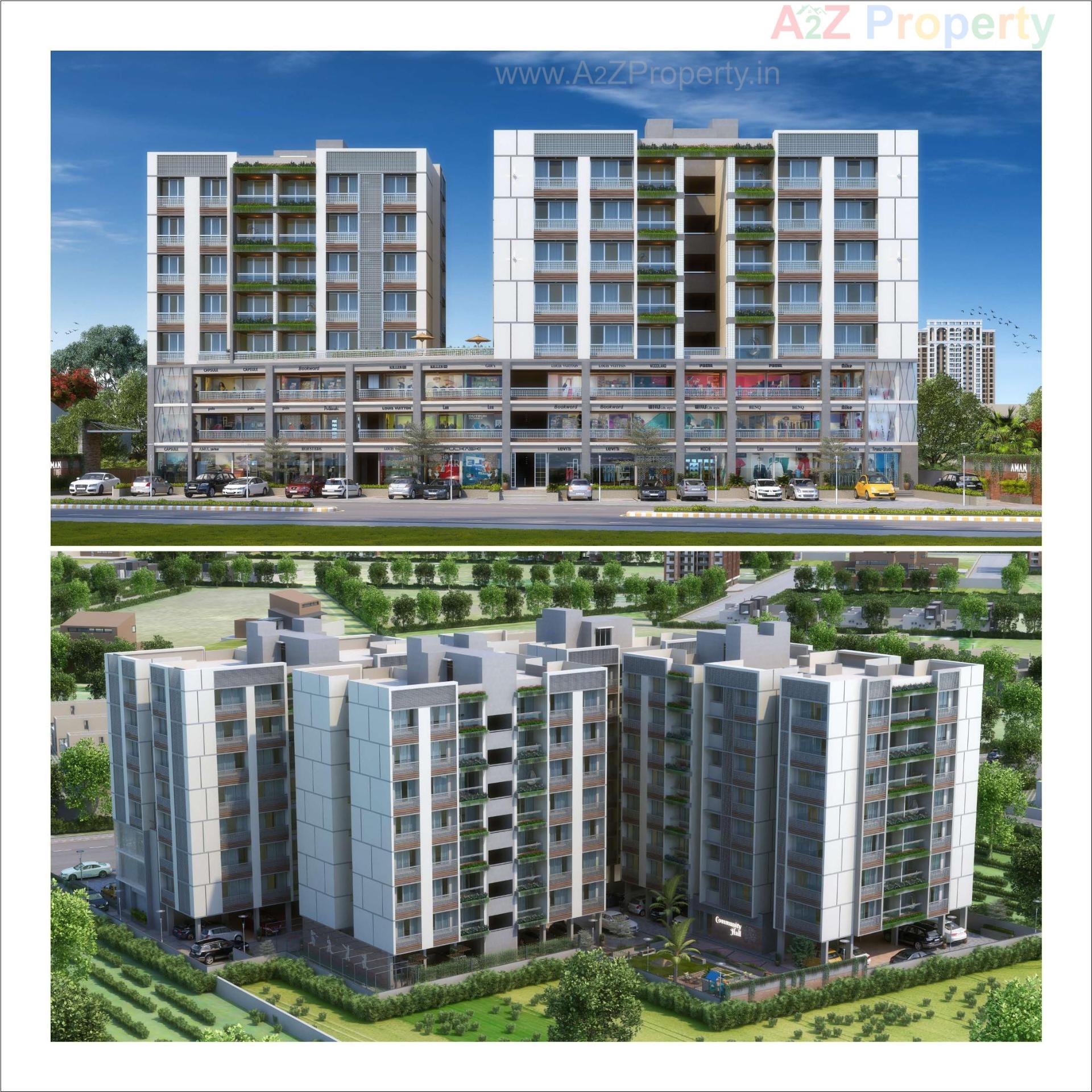 3D Elevation of real estate project Aman Royal located at Vatva, Ahmedabad, Gujarat