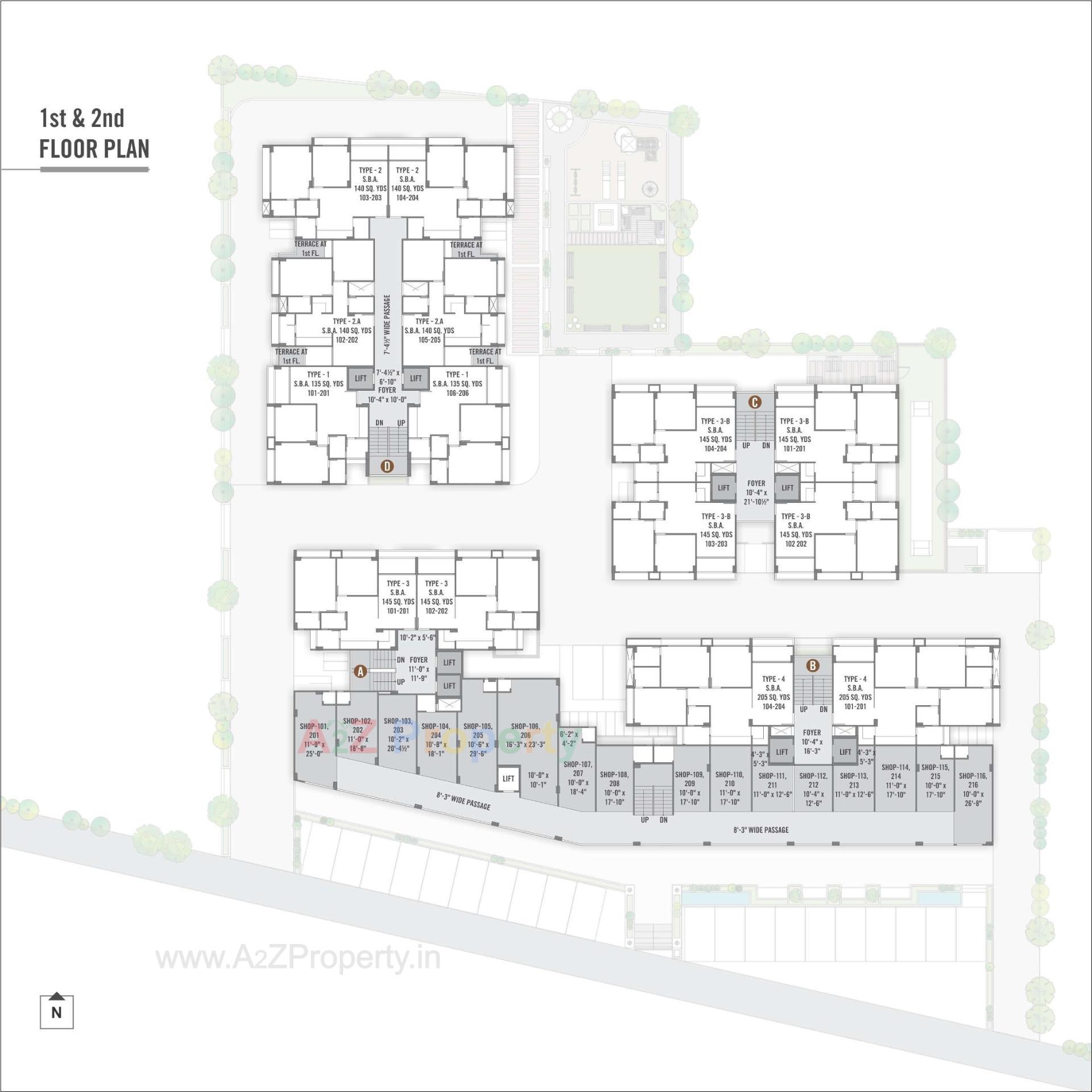 Layout of real estate project Aman Royal located at Vatva, Ahmedabad, Gujarat