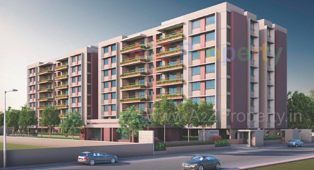 3D Elevation of real estate project Aman located at Shilaj, Ahmedabad, Gujarat