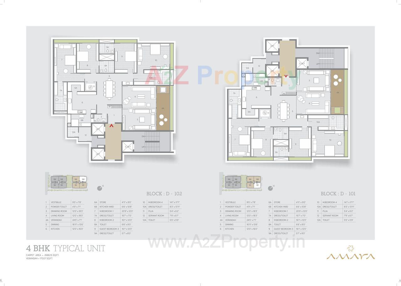 0012 of real estate project Amara located at City, Ahmedabad, Gujarat