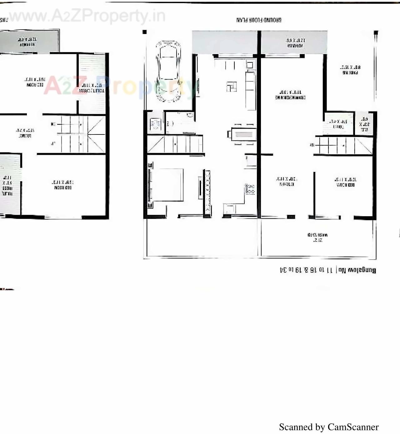 Layout of real estate project Amardeep Bungalow located at Singrva, Ahmedabad, Gujarat