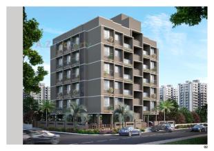 Elevation of real estate project Amarjyot Apartments located at Paldi, Ahmedabad, Gujarat