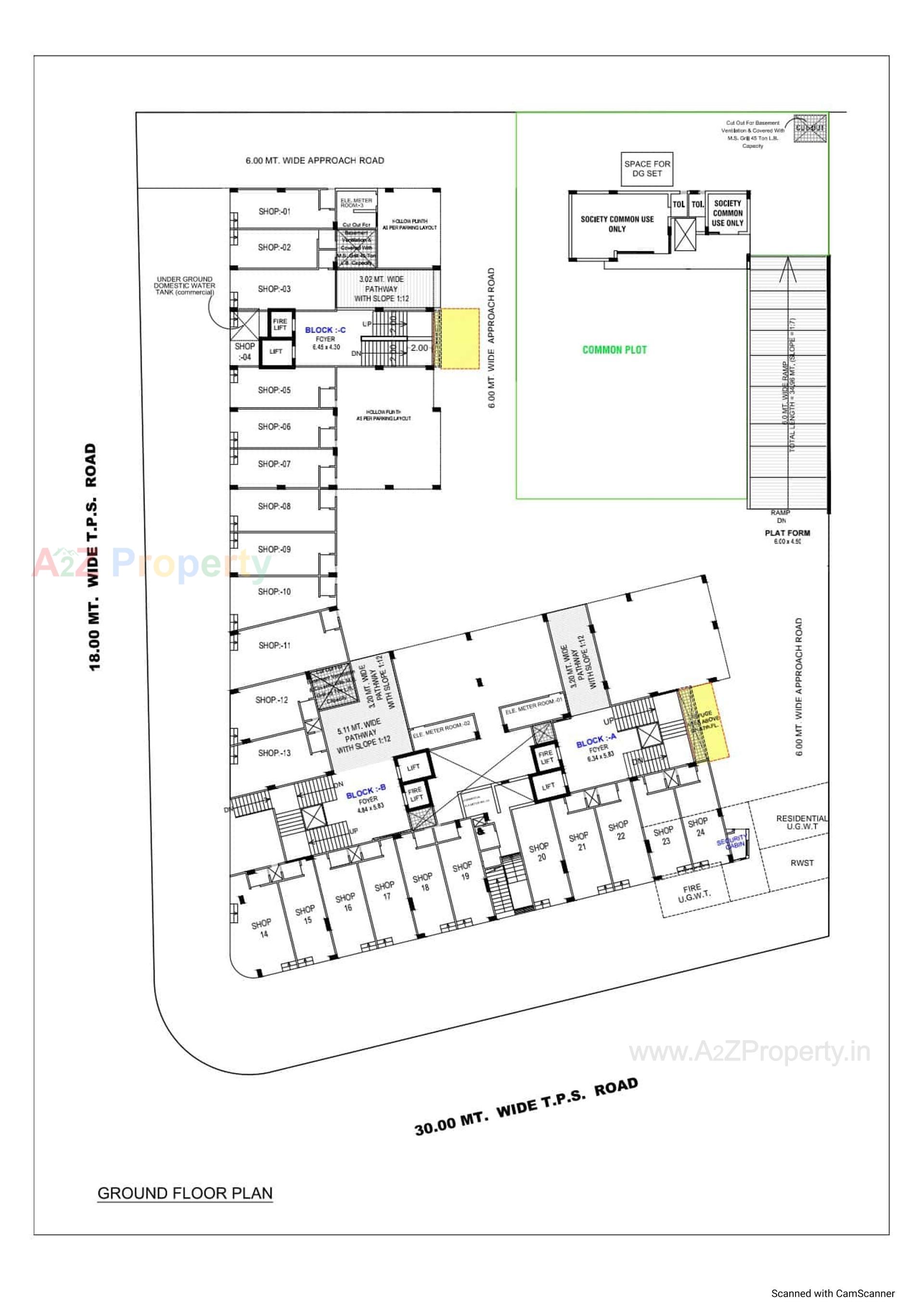Layout of real estate project Amarnath Homes located at Vastral, Ahmedabad, Gujarat