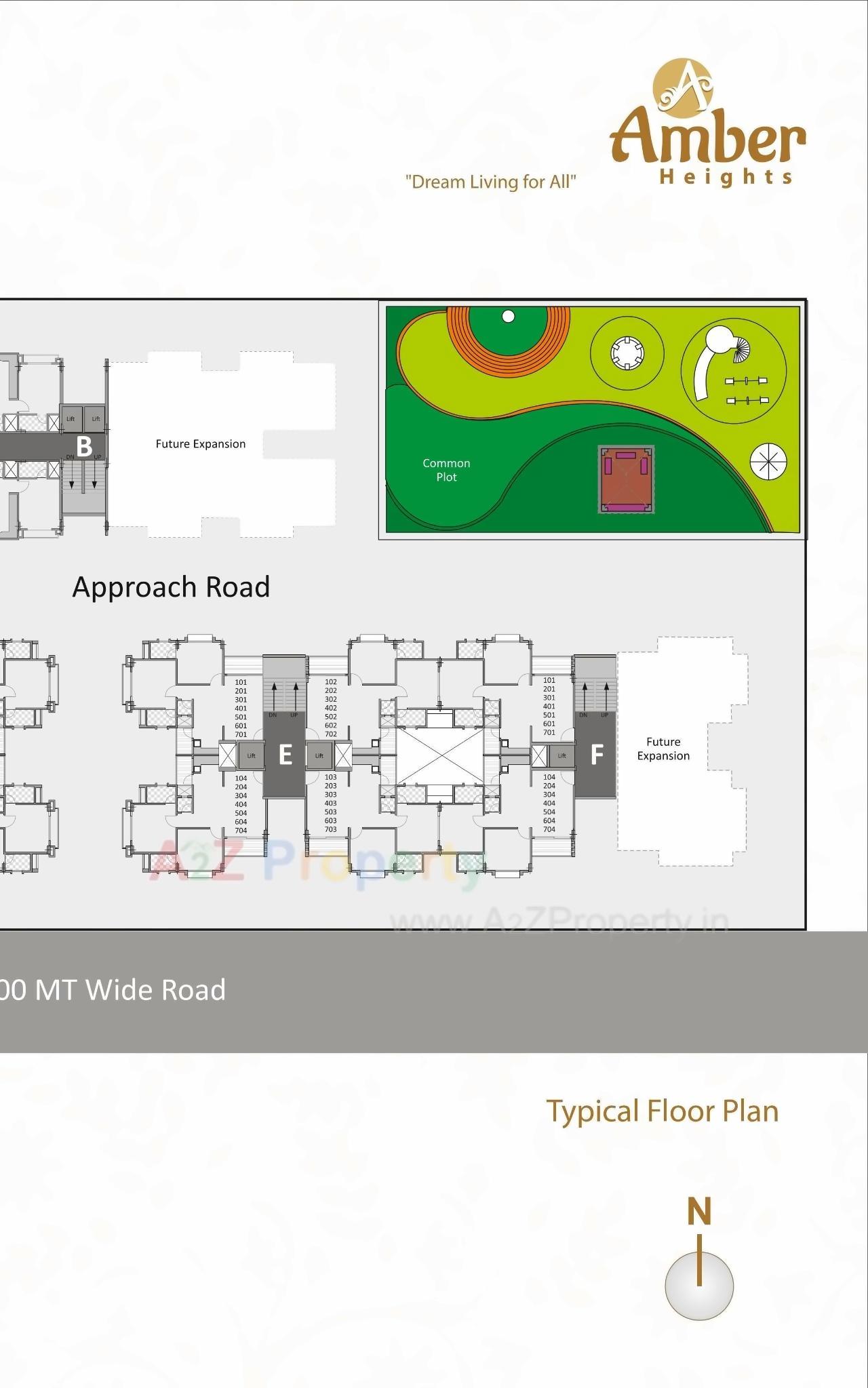 Layout of real estate project Amber Heights located at Vatva, Ahmedabad, Gujarat