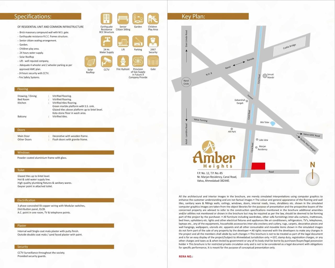  of real estate project Amber Heights located at Vatva, Ahmedabad, Gujarat