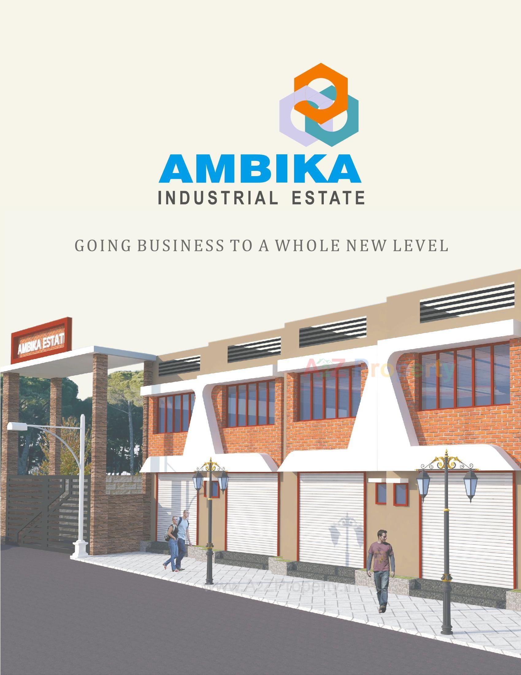 3D Elevation of real estate project Ambica Industrial Estate located at Odhav, Ahmedabad, Gujarat