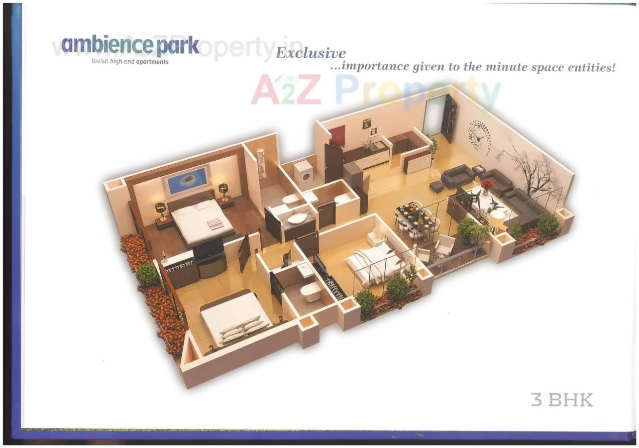 Layout of real estate project Ambience Park located at Kocharab, Ahmedabad, Gujarat