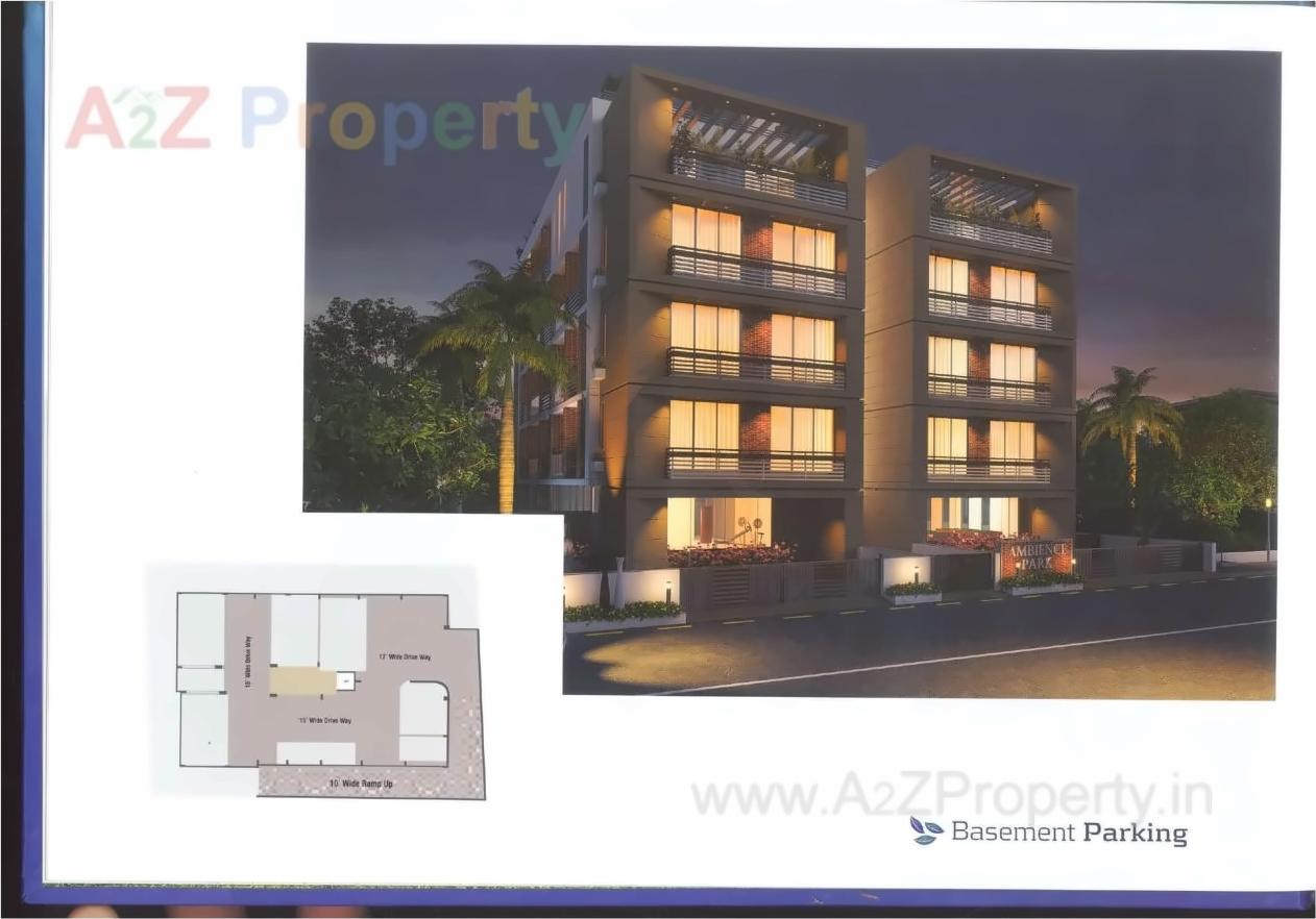 3D Elevation of real estate project Ambience Park located at Kocharab, Ahmedabad, Gujarat