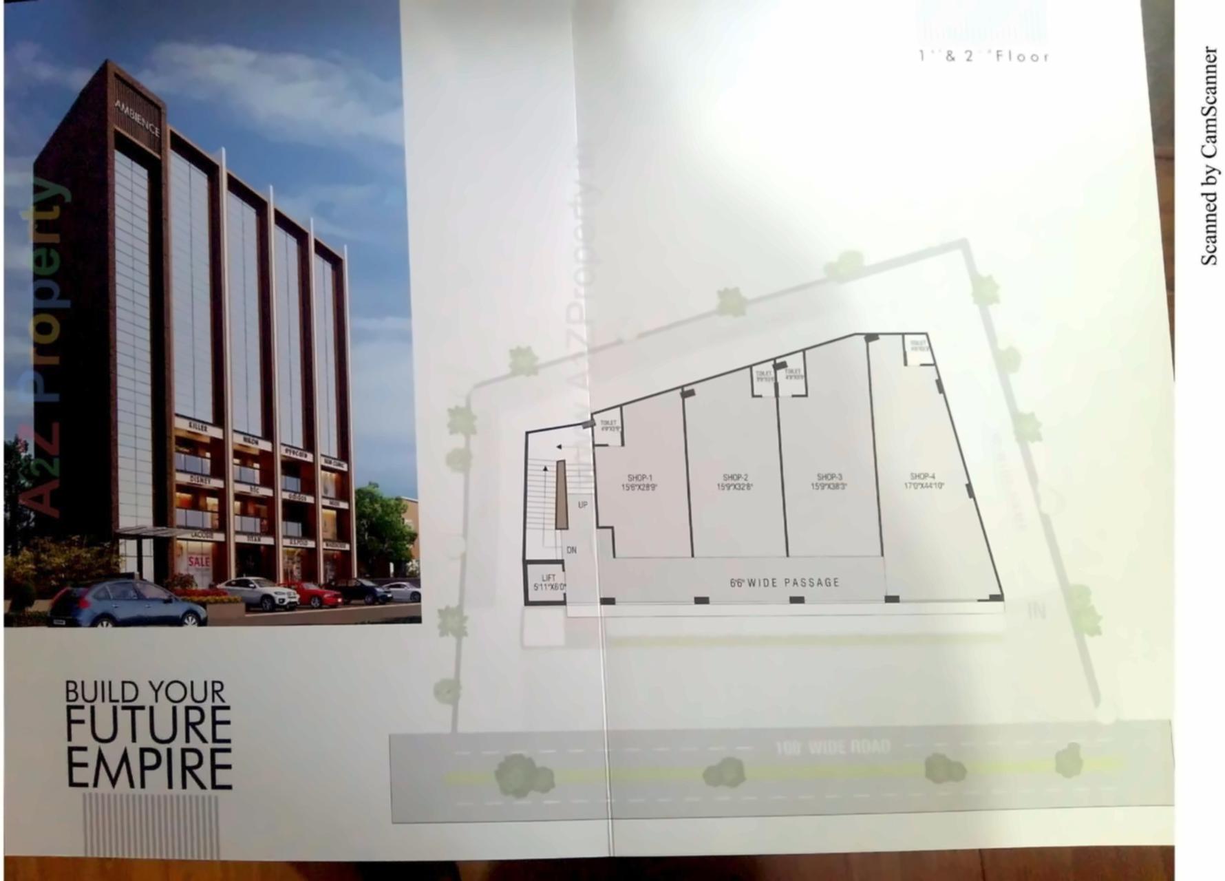 Layout of real estate project Ambience located at Shekhpur, Ahmedabad, Gujarat