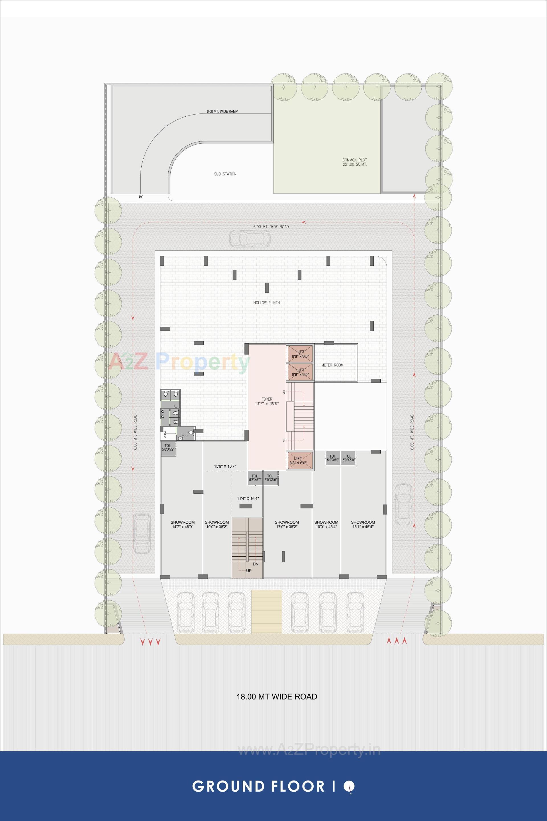 Layout of real estate project Ambli Heights located at Ambali, Ahmedabad, Gujarat