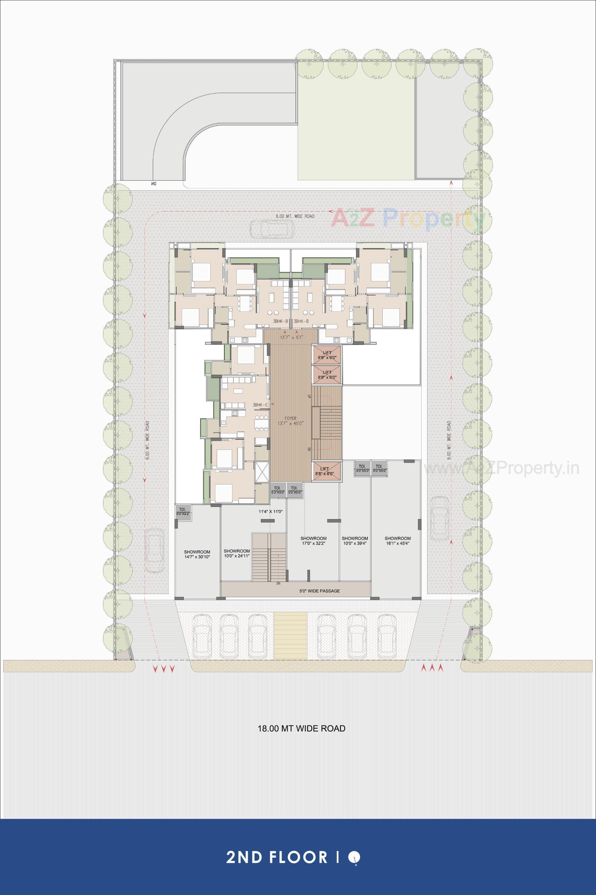 Layout of real estate project Ambli Heights located at Ambali, Ahmedabad, Gujarat