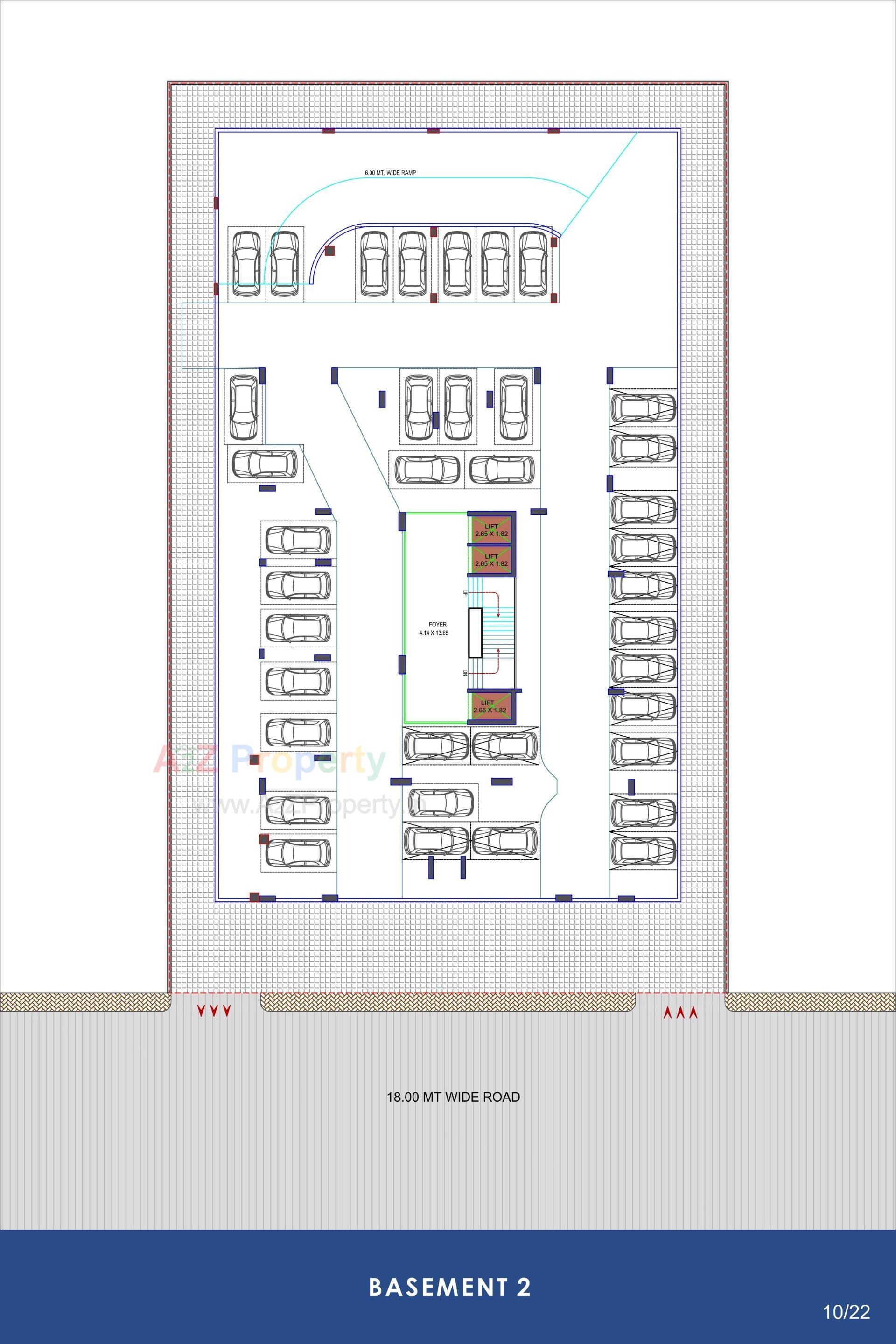 Layout of real estate project Ambli Heights located at Ambali, Ahmedabad, Gujarat