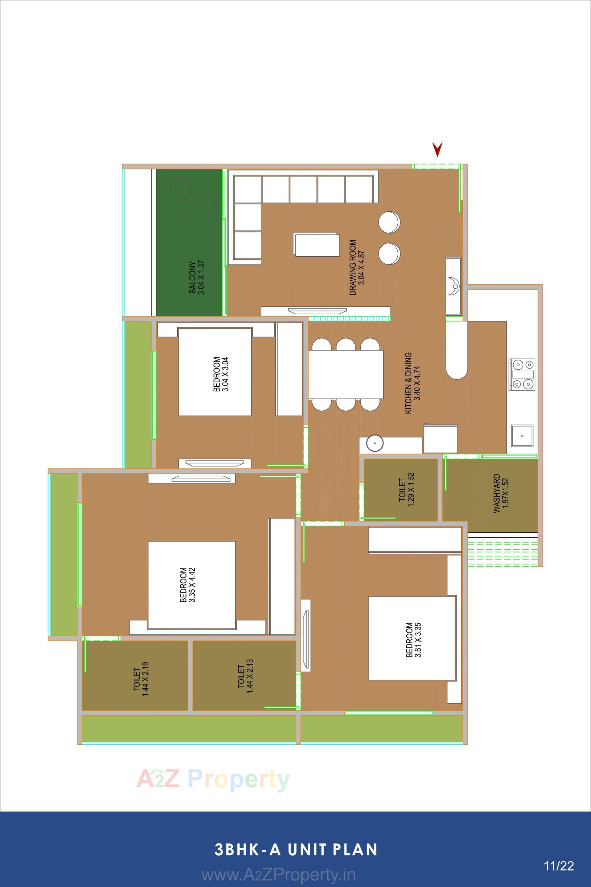 Layout of real estate project Ambli Heights located at Ambali, Ahmedabad, Gujarat