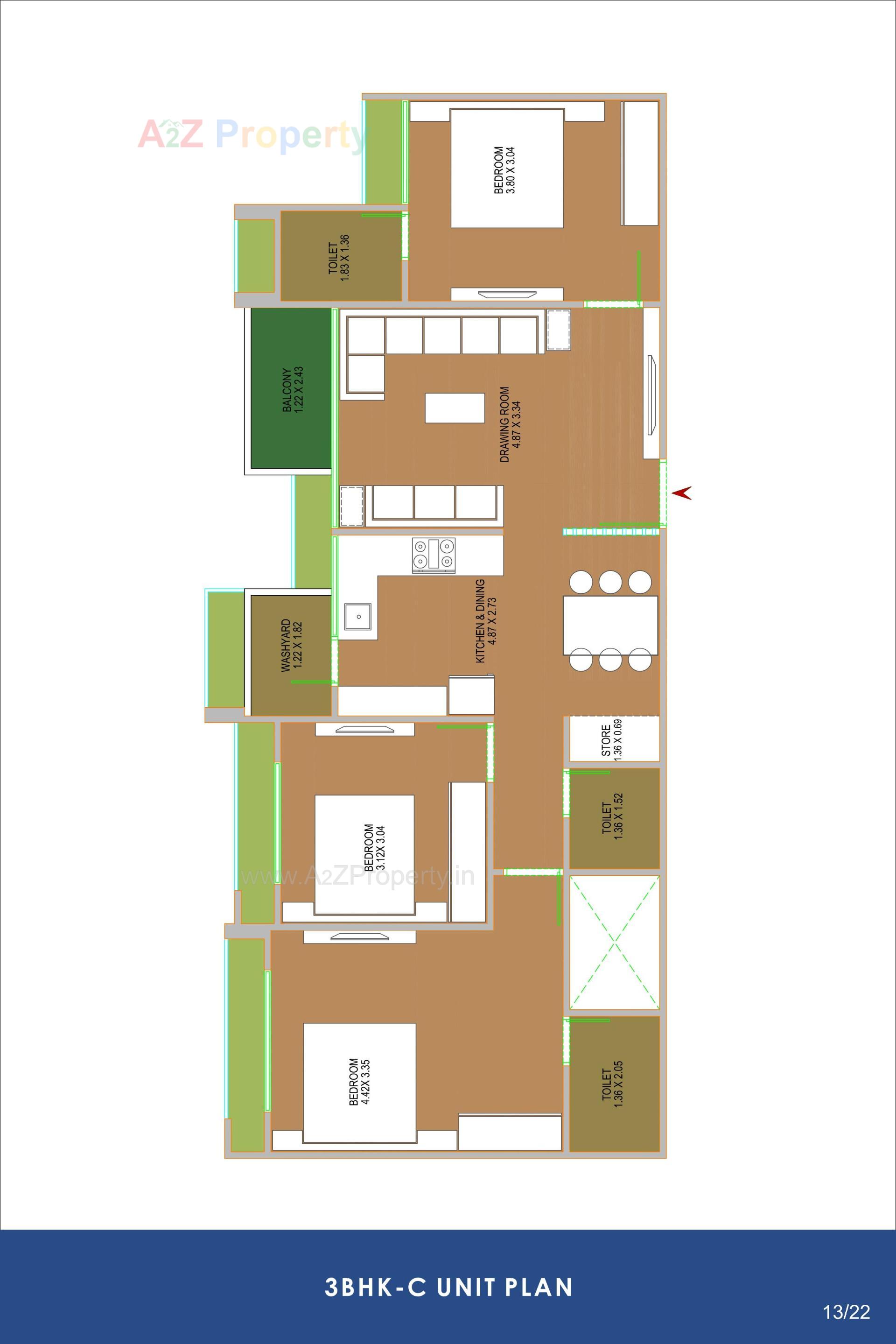 Layout of real estate project Ambli Heights located at Ambali, Ahmedabad, Gujarat
