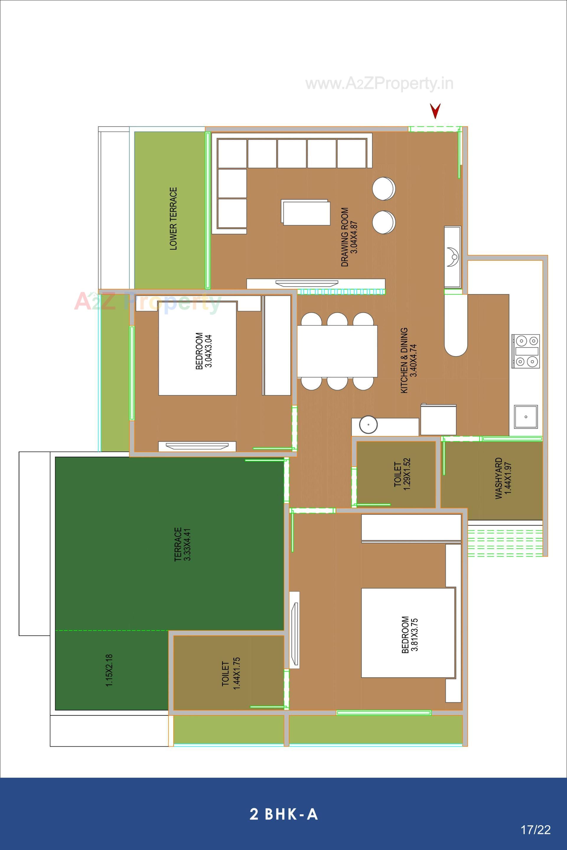 Layout of real estate project Ambli Heights located at Ambali, Ahmedabad, Gujarat