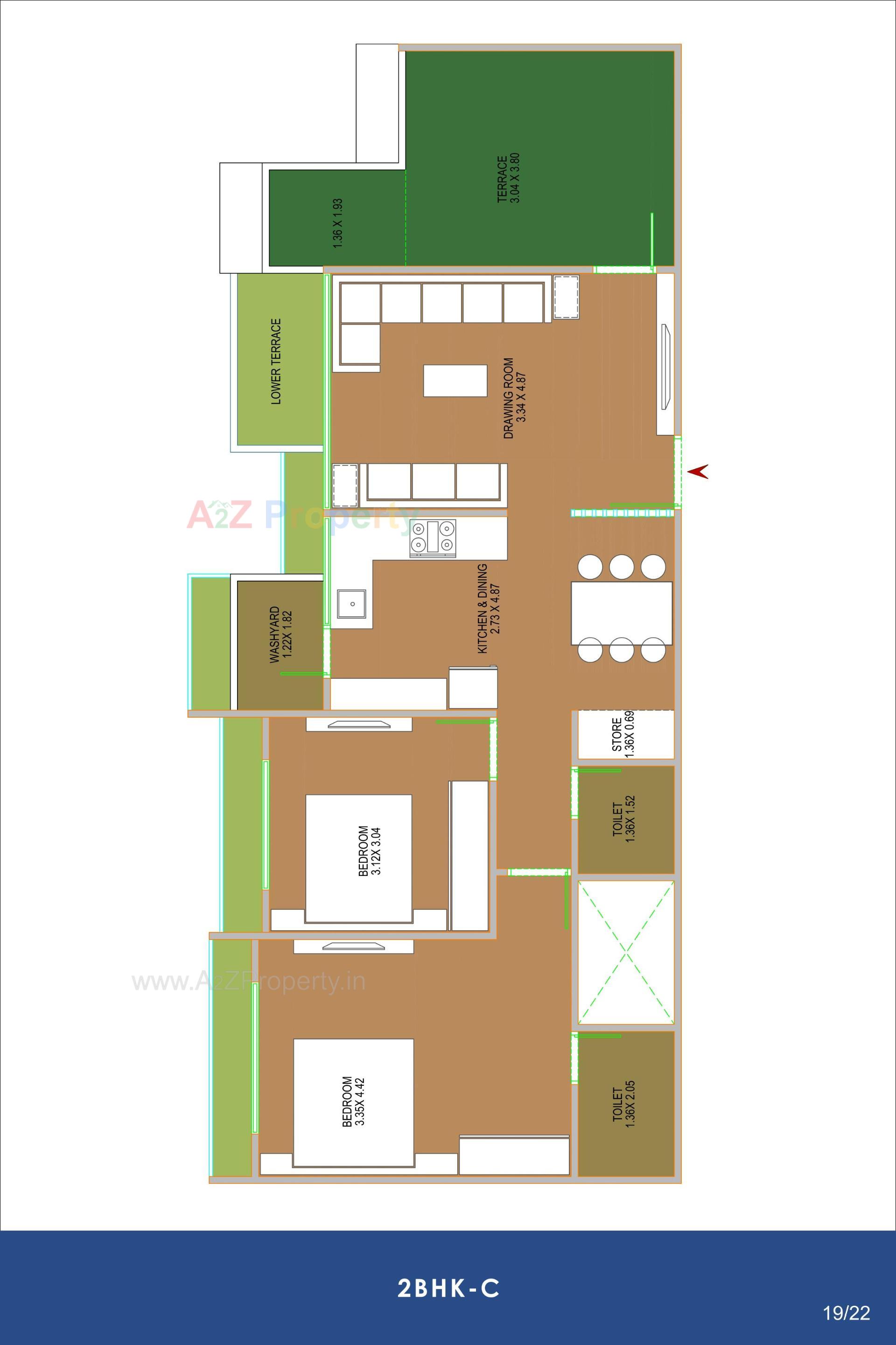 Layout of real estate project Ambli Heights located at Ambali, Ahmedabad, Gujarat