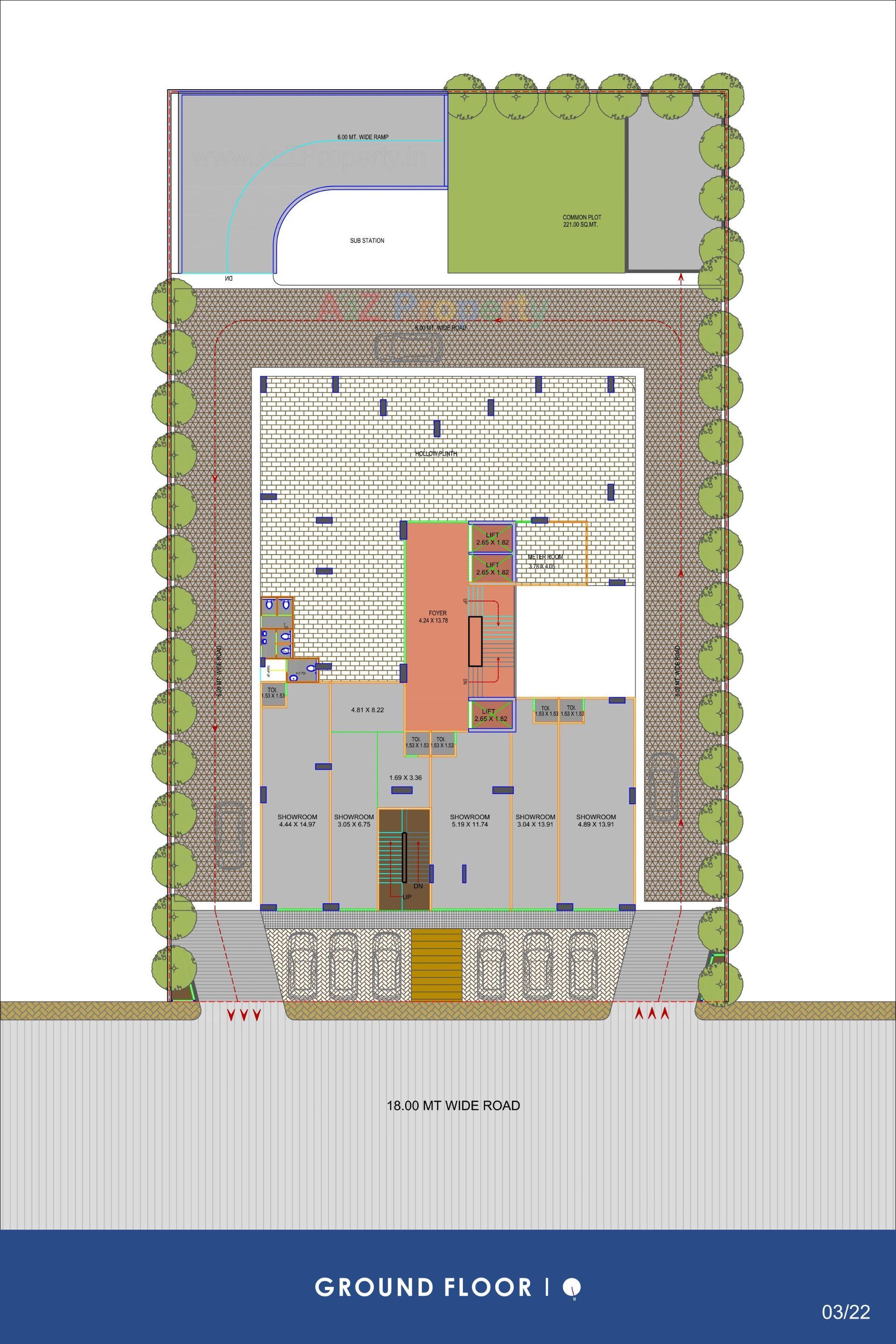 Layout of real estate project Ambli Heights located at Ambali, Ahmedabad, Gujarat