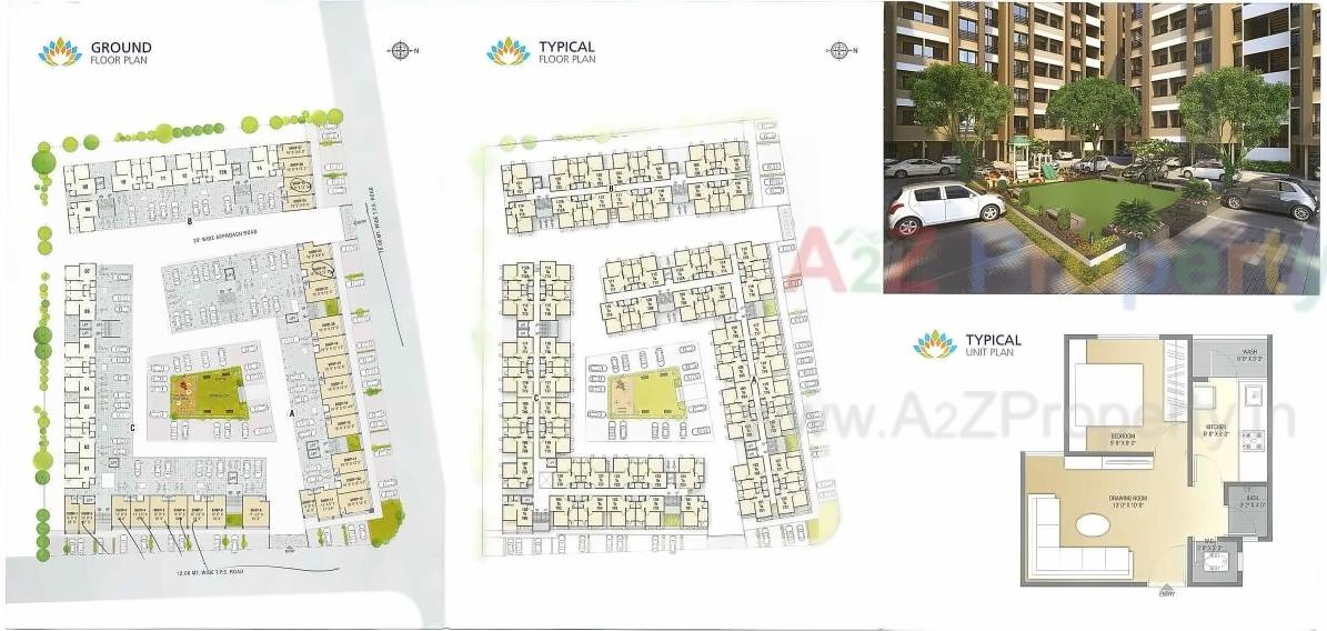Layout of real estate project Ambuja Avenue located at Vatva, Ahmedabad, Gujarat