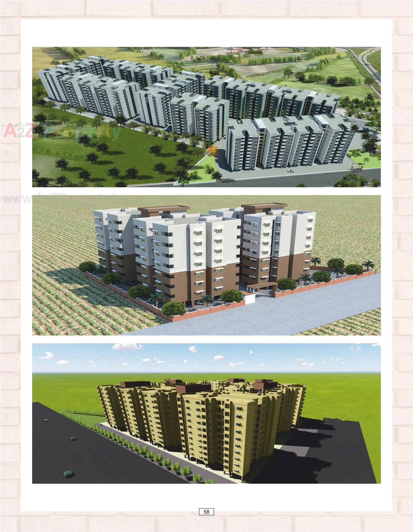 3D Elevation of real estate project Amc 2 Ews located at Makarba, Ahmedabad, Gujarat