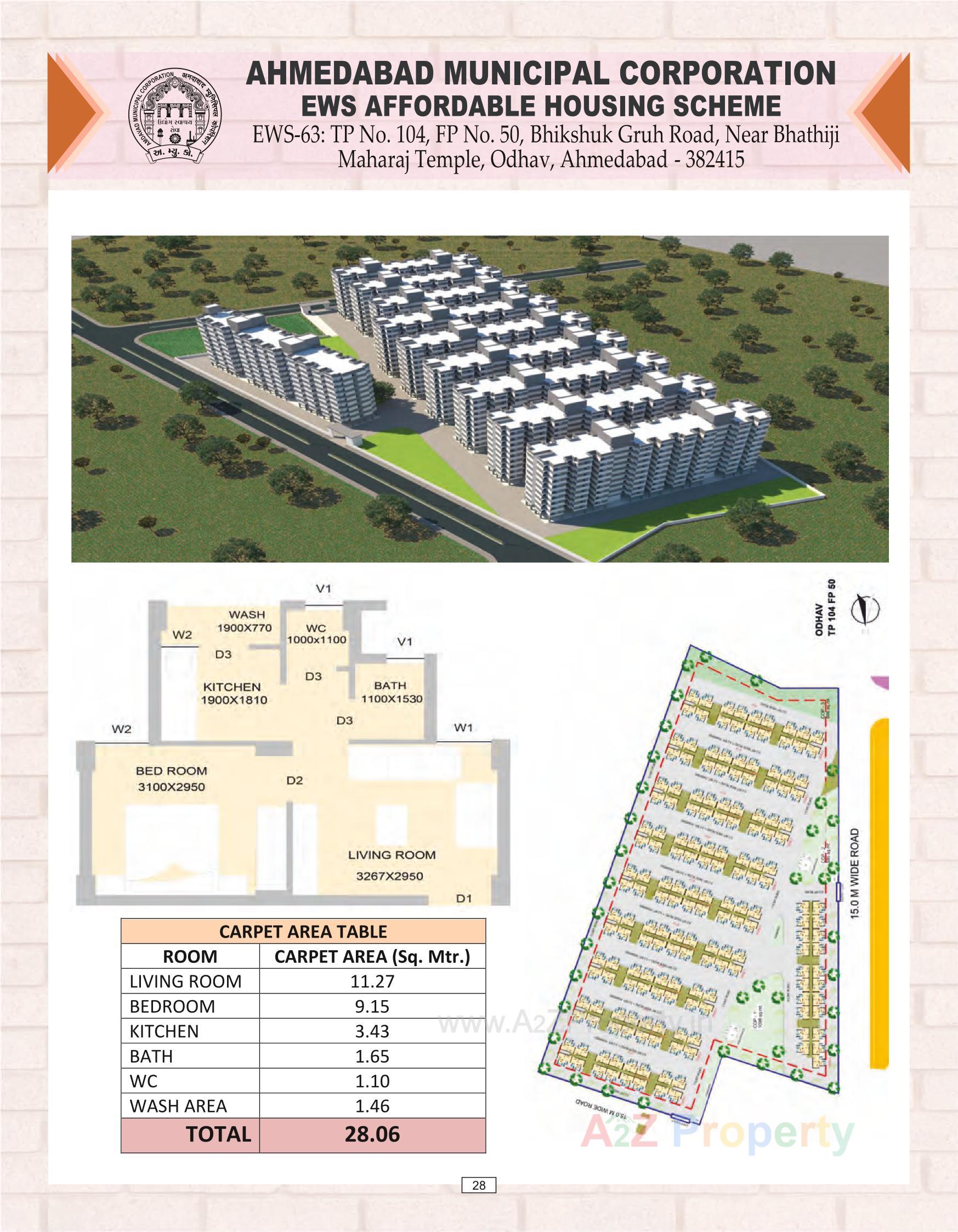 Layout of real estate project Amc  Ews located at Nikol, Ahmedabad, Gujarat