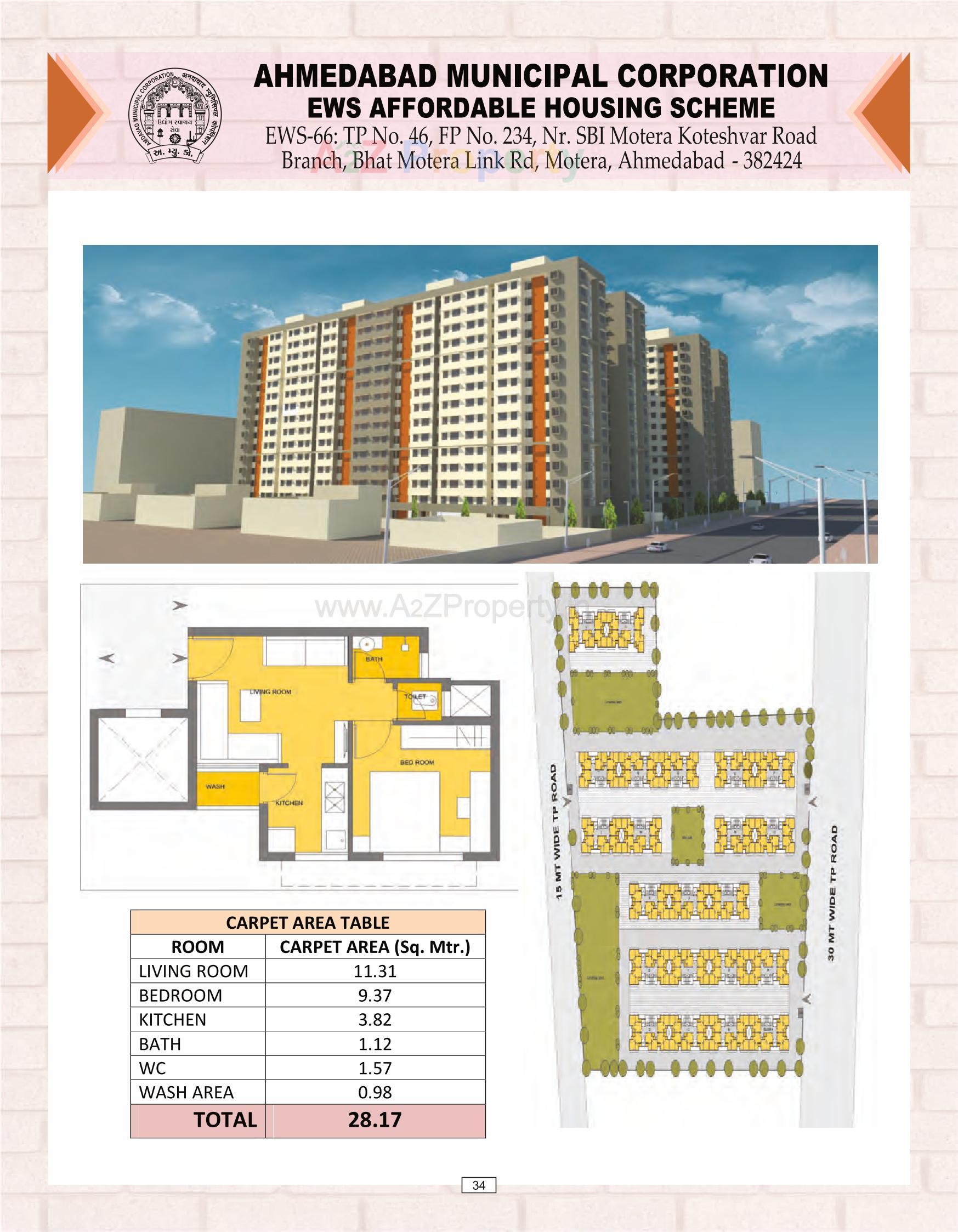 Layout of real estate project Amc  Ews located at Nikol, Ahmedabad, Gujarat