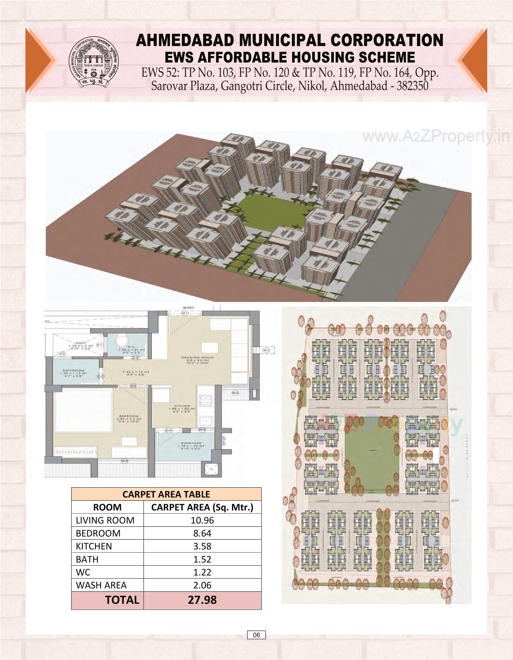 Layout of real estate project Amc  Ews located at Nikol, Ahmedabad, Gujarat