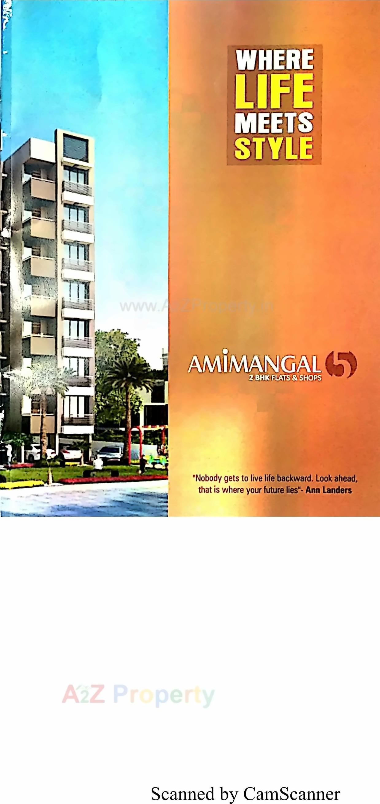 3D Elevation of real estate project Amimangal located at Tragad, Ahmedabad, Gujarat