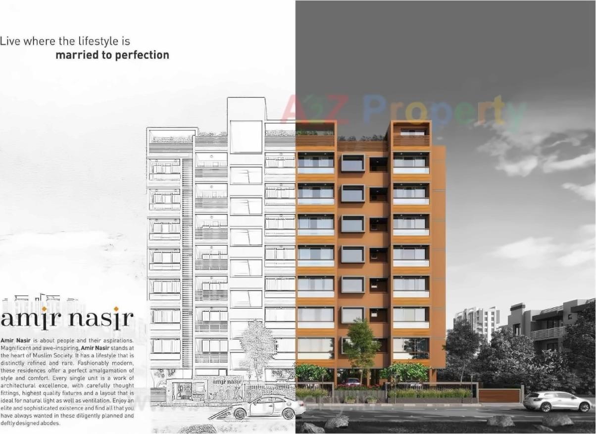 3D Elevation of real estate project Amir Nasir located at Shekhpur-khanpur-changishpur, Ahmedabad, Gujarat