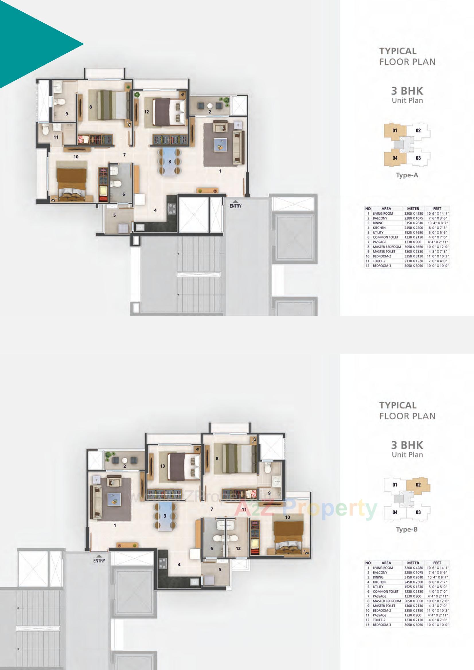 Layout of real estate project Amogha located at Khodiyar, Ahmedabad, Gujarat