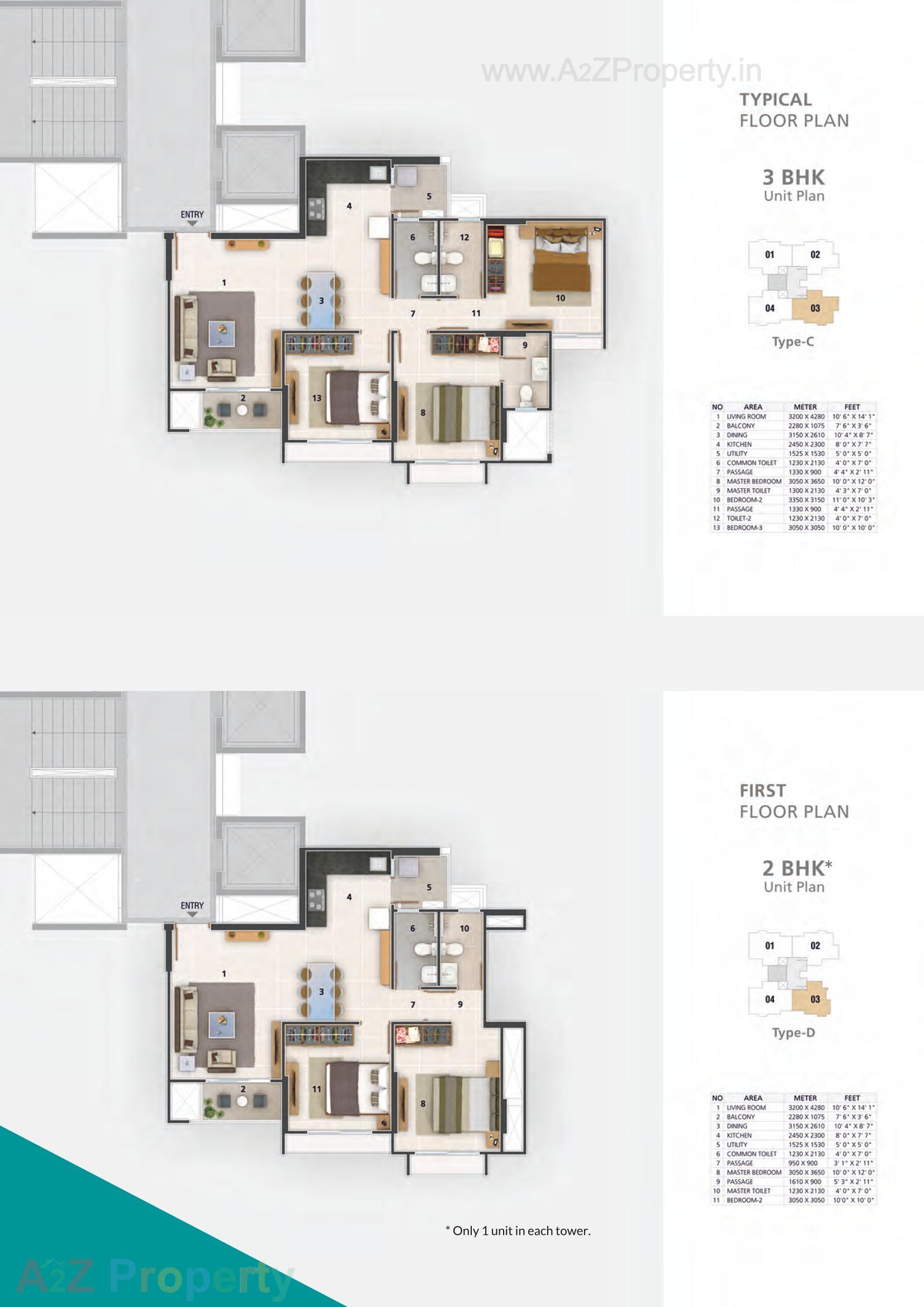 Layout of real estate project Amogha located at Khodiyar, Ahmedabad, Gujarat