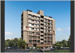 Elevation of real estate project Amor Elite located at Paldi, Ahmedabad, Gujarat