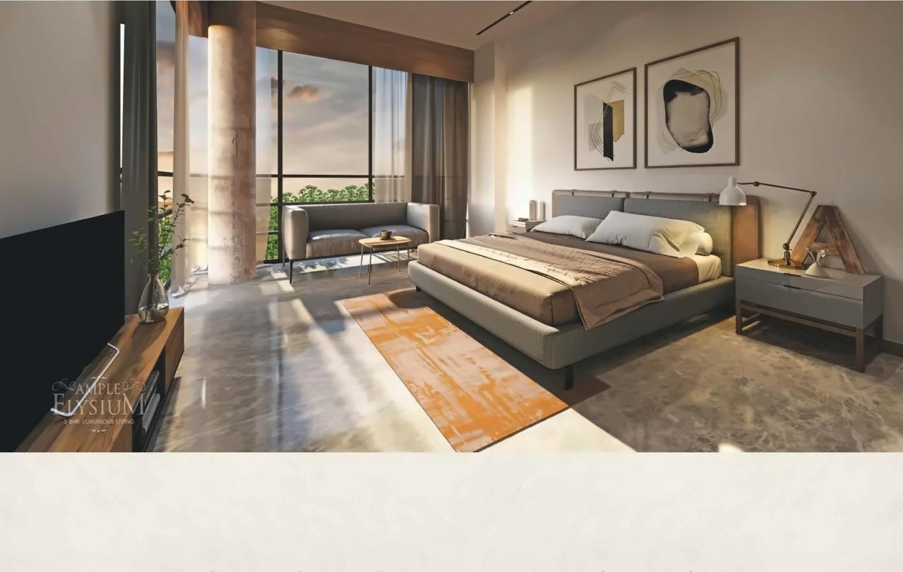 3D Elevation of real estate project Ample Elysium located at Rajpur-hirpur, Ahmedabad, Gujarat