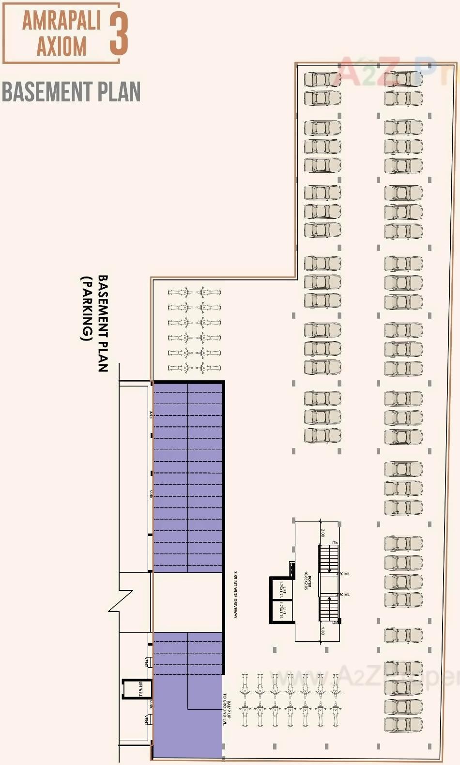 Layout of real estate project Amrapali Axiom located at Ahmedabad, Ahmedabad, Gujarat