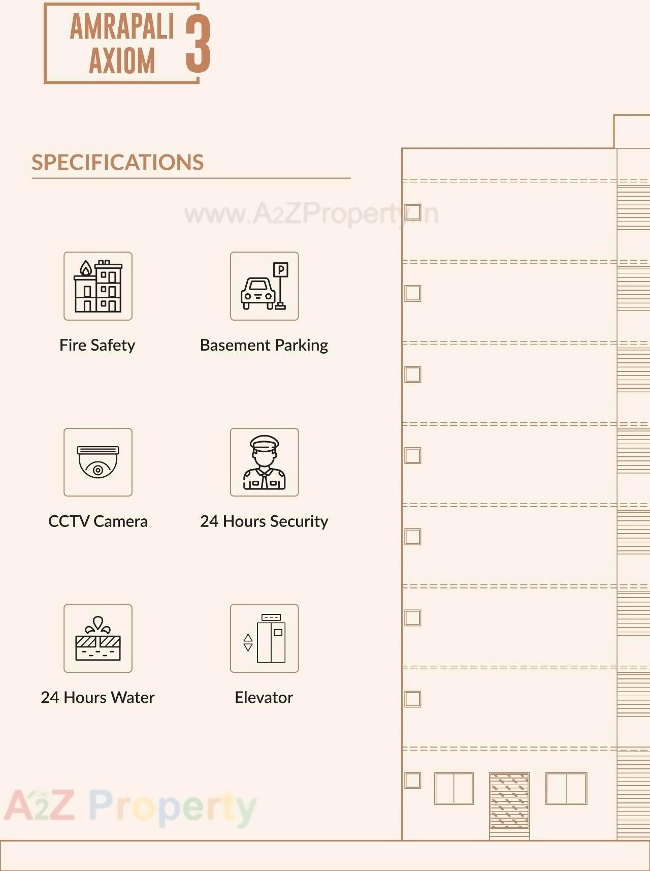 Layout of real estate project Amrapali Axiom located at Ahmedabad, Ahmedabad, Gujarat