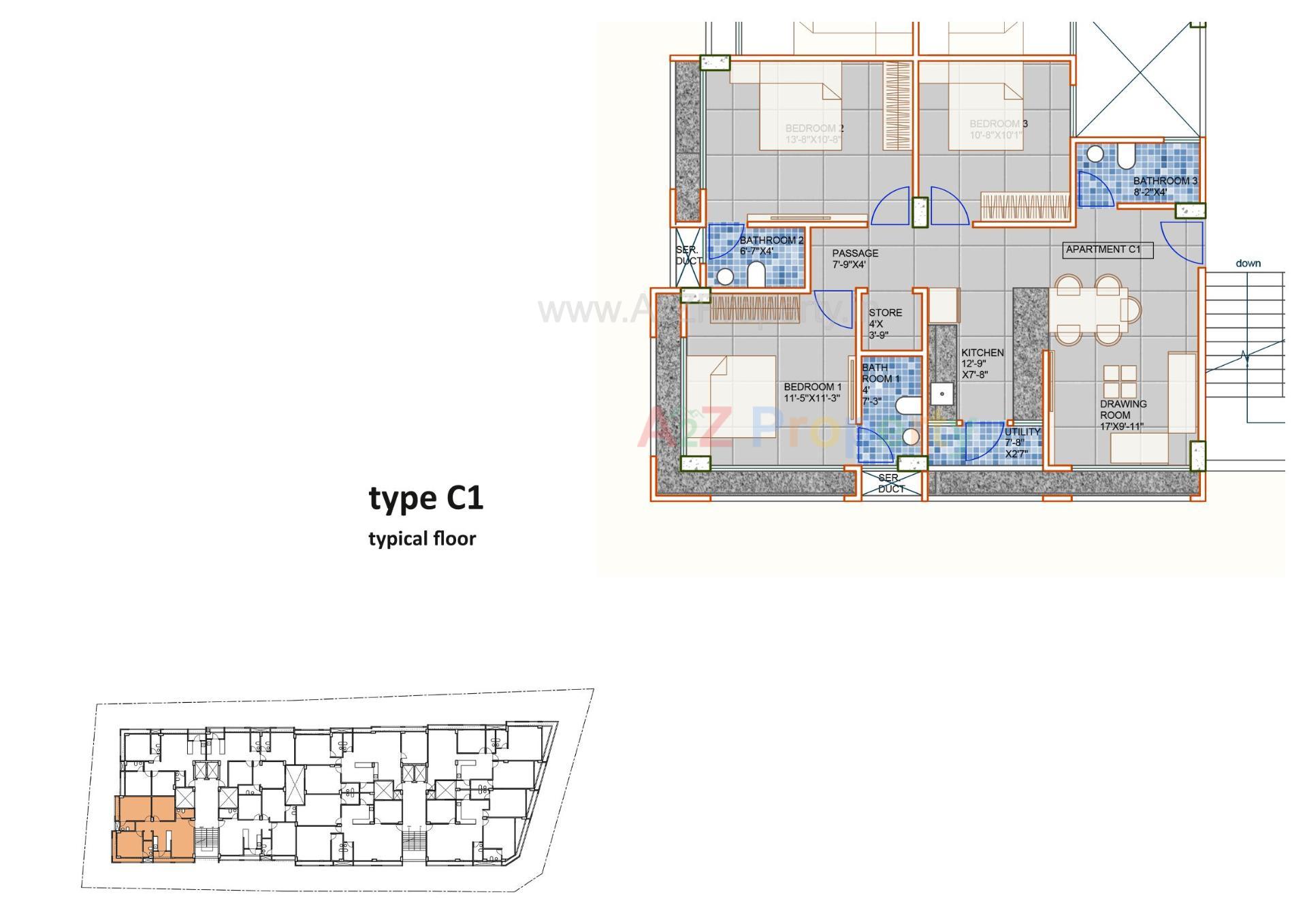 Layout of real estate project Amrapali Elite located at Dariyapur-kazipur, Ahmedabad, Gujarat