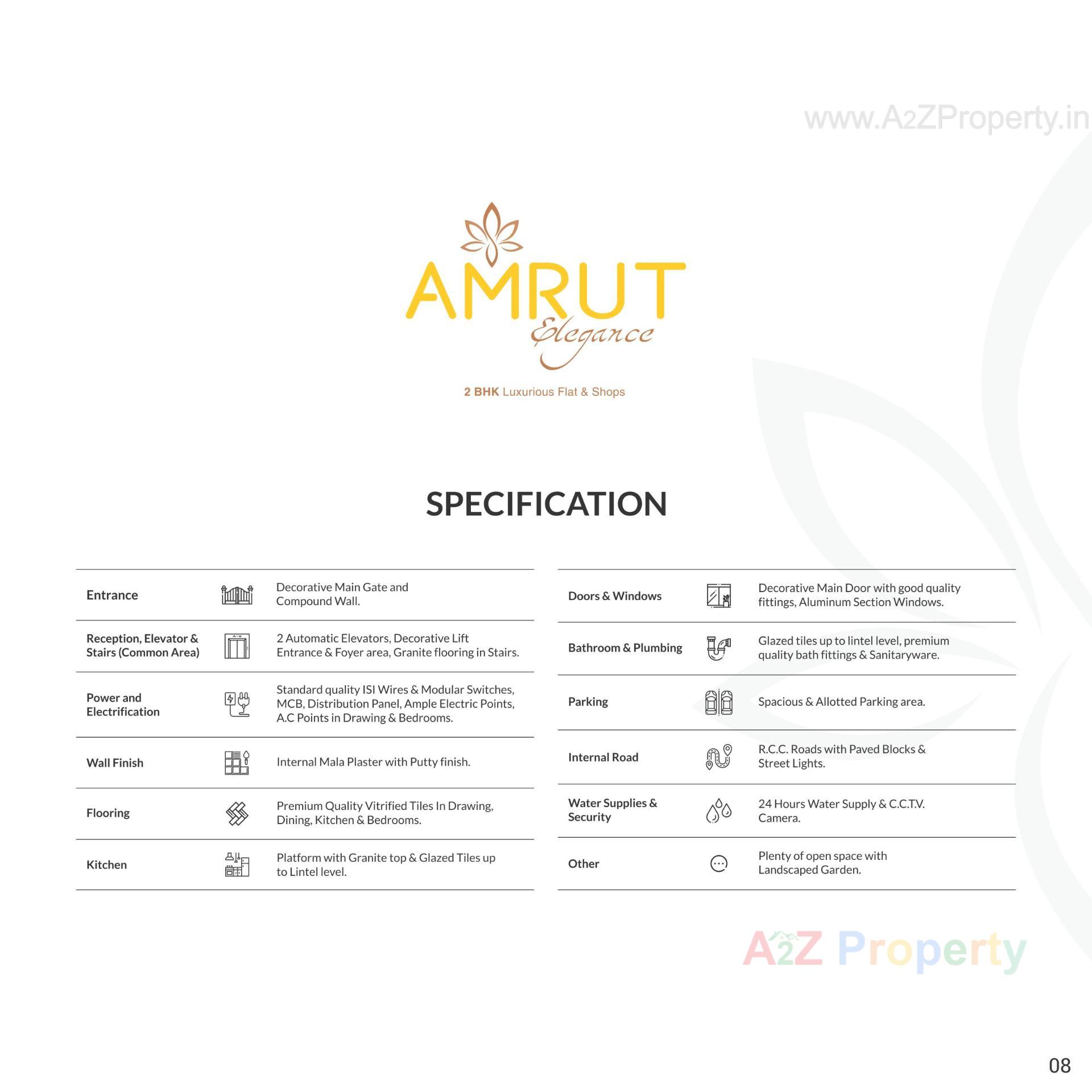  of real estate project Amrut Elegance located at Chandlodiya, Ahmedabad, Gujarat