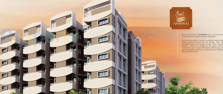 3D Elevation of real estate project Amwaaj located at Sarkhej, Ahmedabad, Gujarat