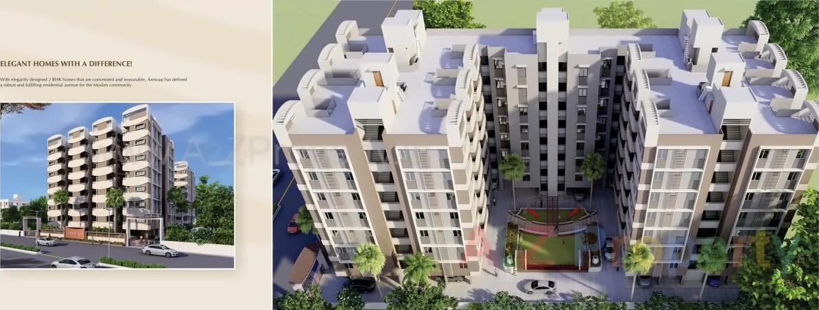 3D Elevation of real estate project Amwaaj located at Sarkhej, Ahmedabad, Gujarat
