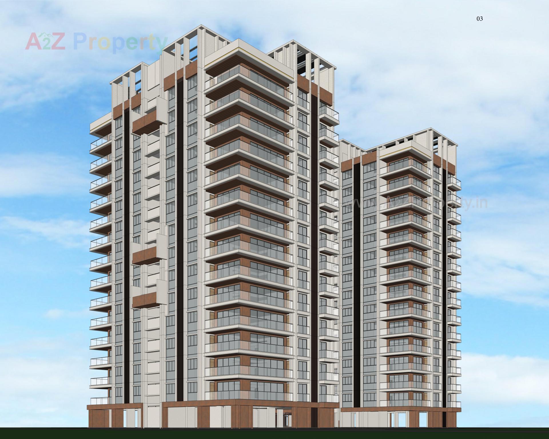 3D Elevation of real estate project Anamaya located at Hebatpur, Ahmedabad, Gujarat