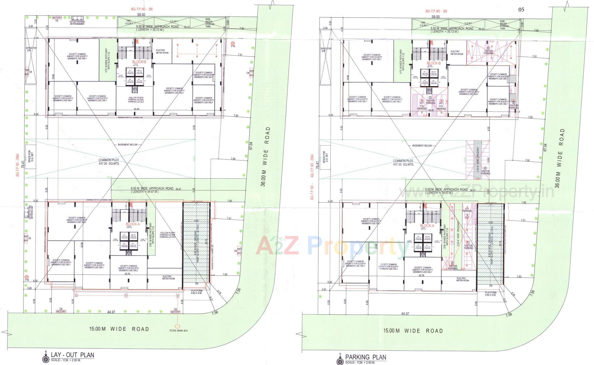 Layout of real estate project Anamaya located at Hebatpur, Ahmedabad, Gujarat