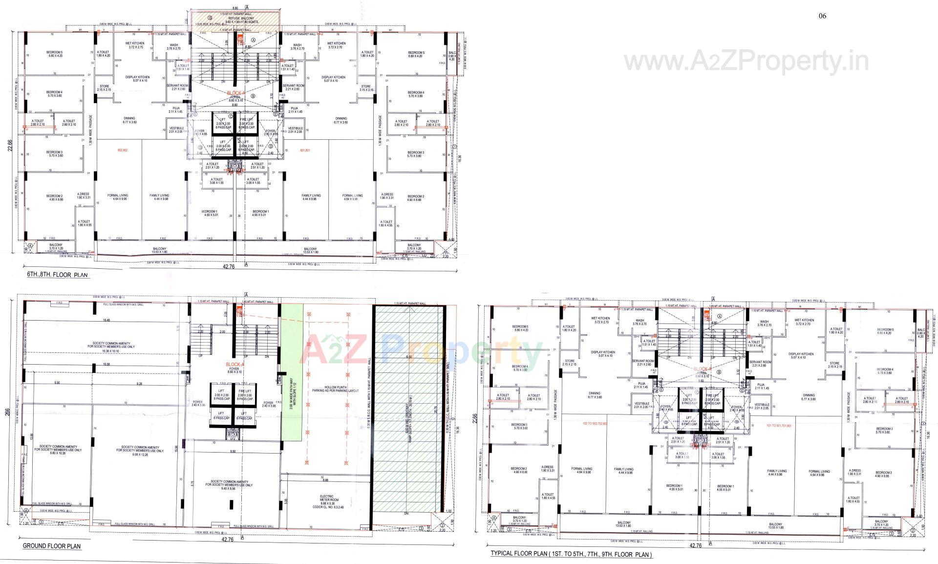 Layout of real estate project Anamaya located at Hebatpur, Ahmedabad, Gujarat