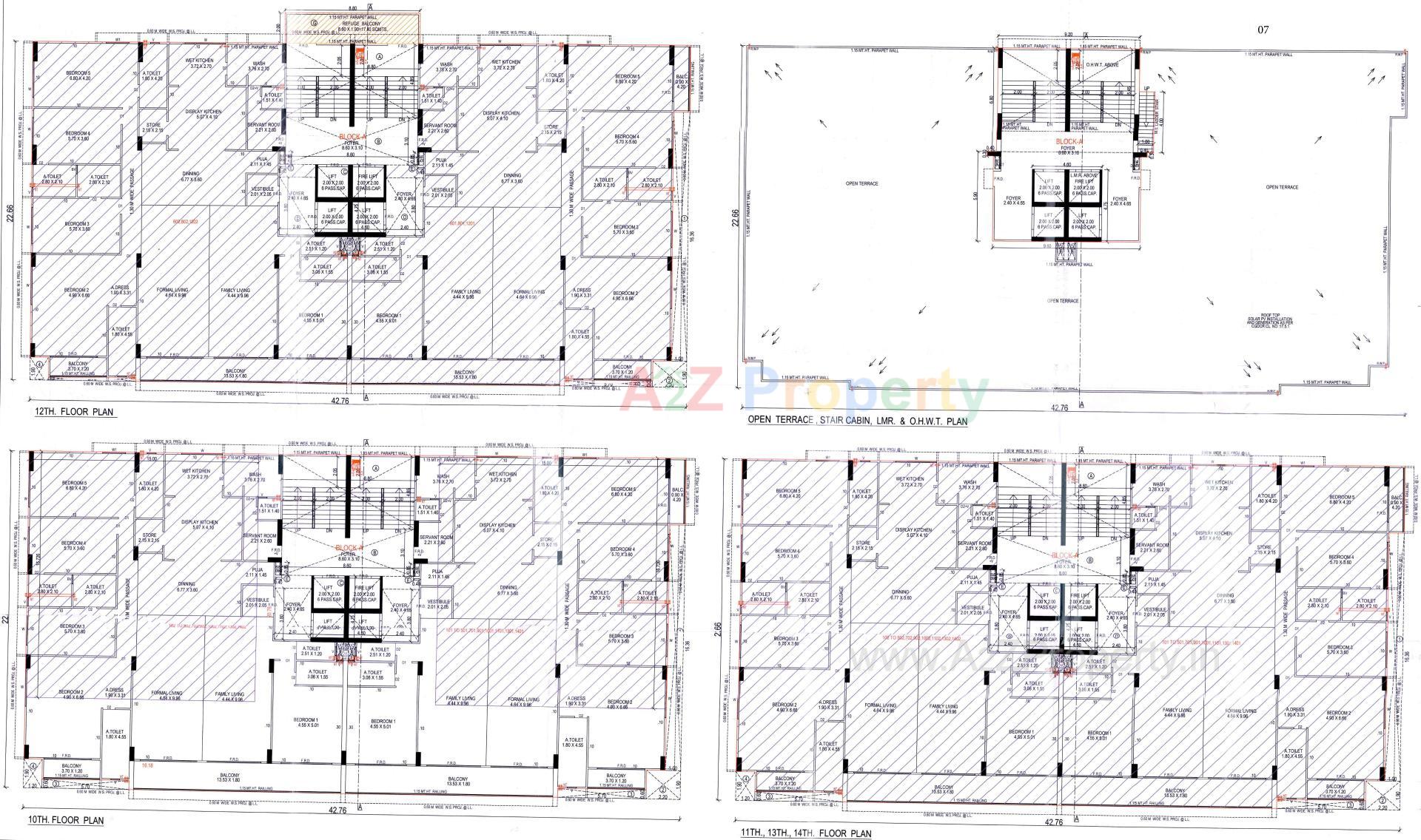 Layout of real estate project Anamaya located at Hebatpur, Ahmedabad, Gujarat