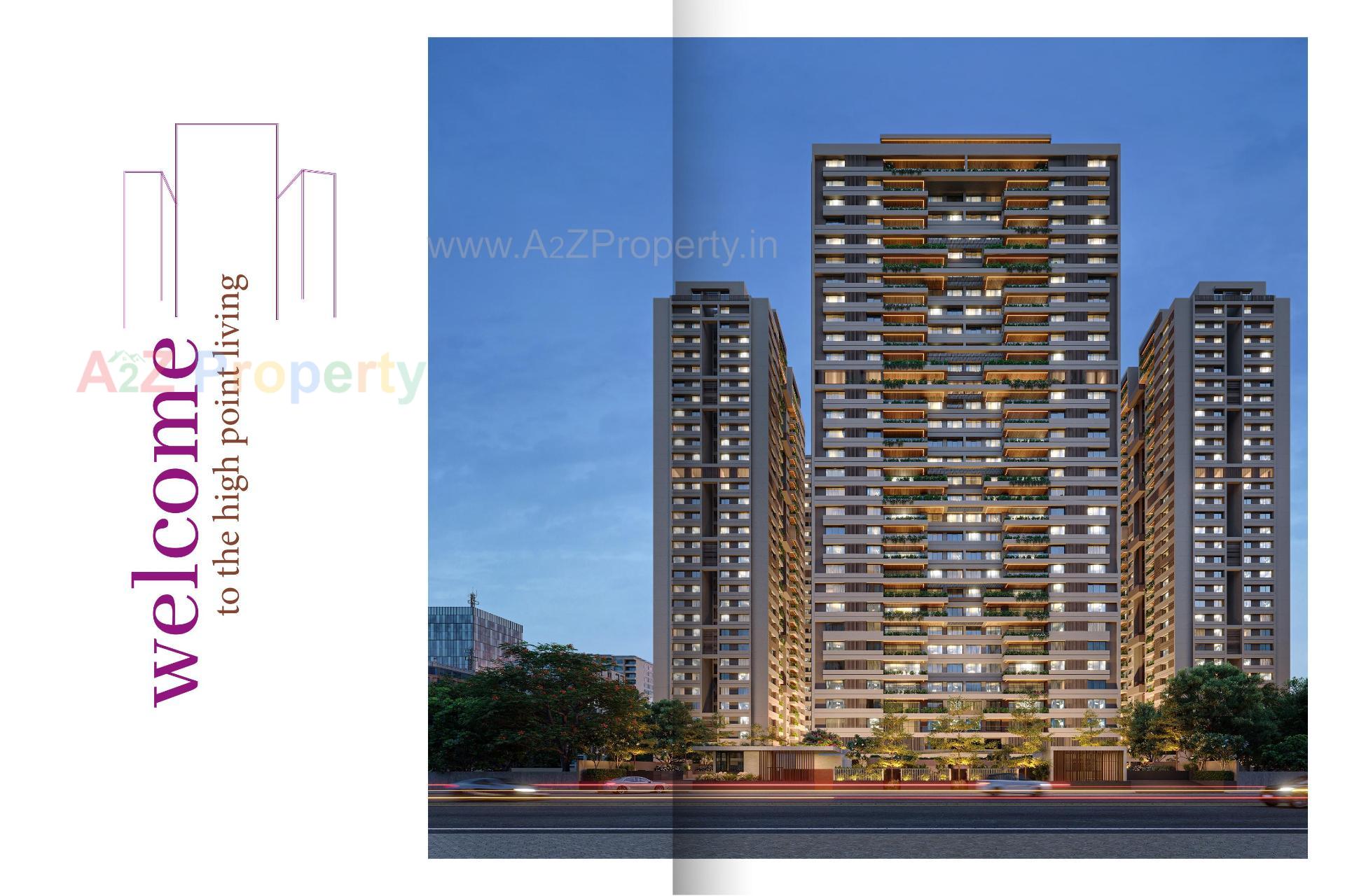 3D Elevation of real estate project Anamika High Point located at Bodakdev, Ahmedabad, Gujarat